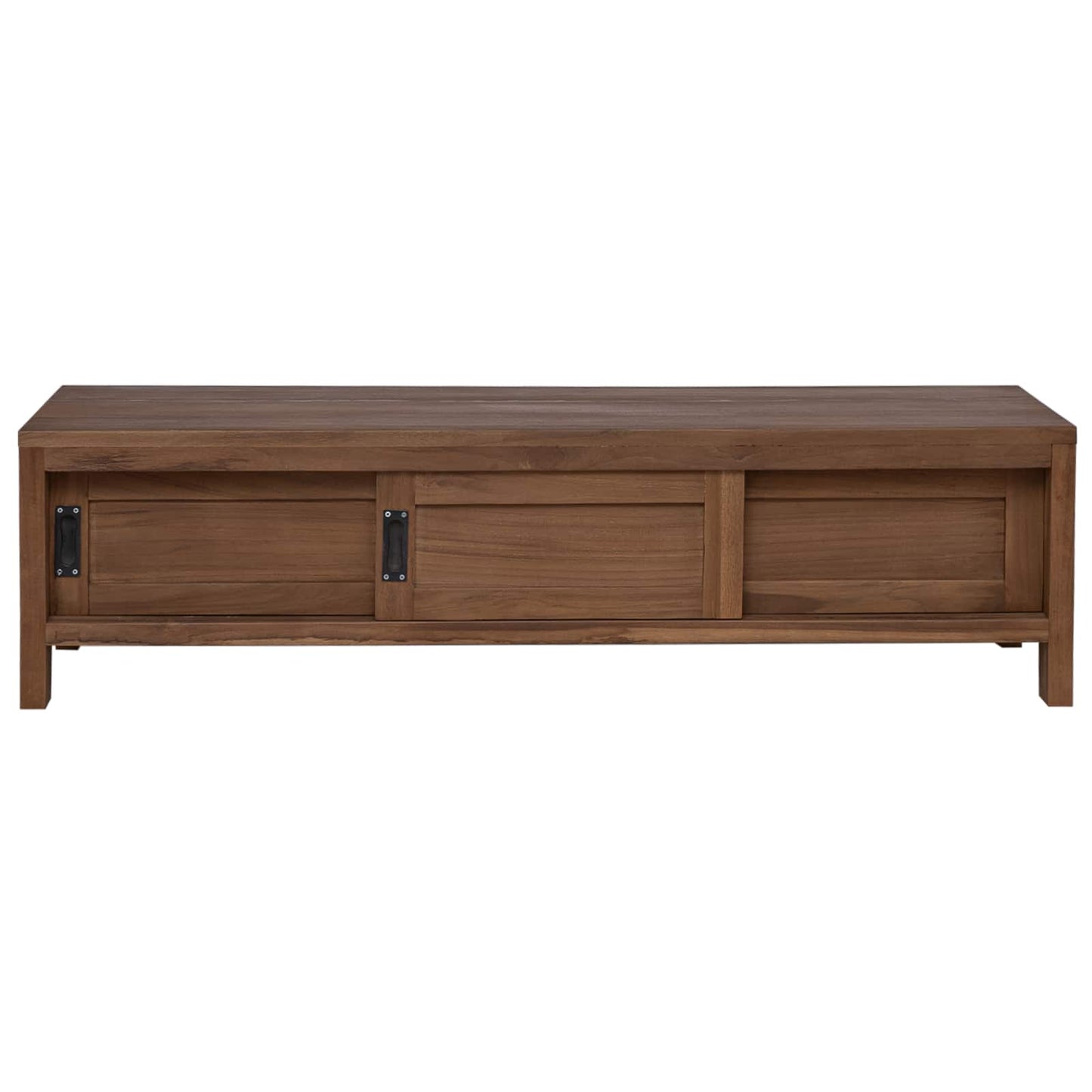 Tv-meubel 110 x 30 x 30 cm Massief Teakhout Naturel is nu te koop bij PeponiXL, paradijselijk wonen!
