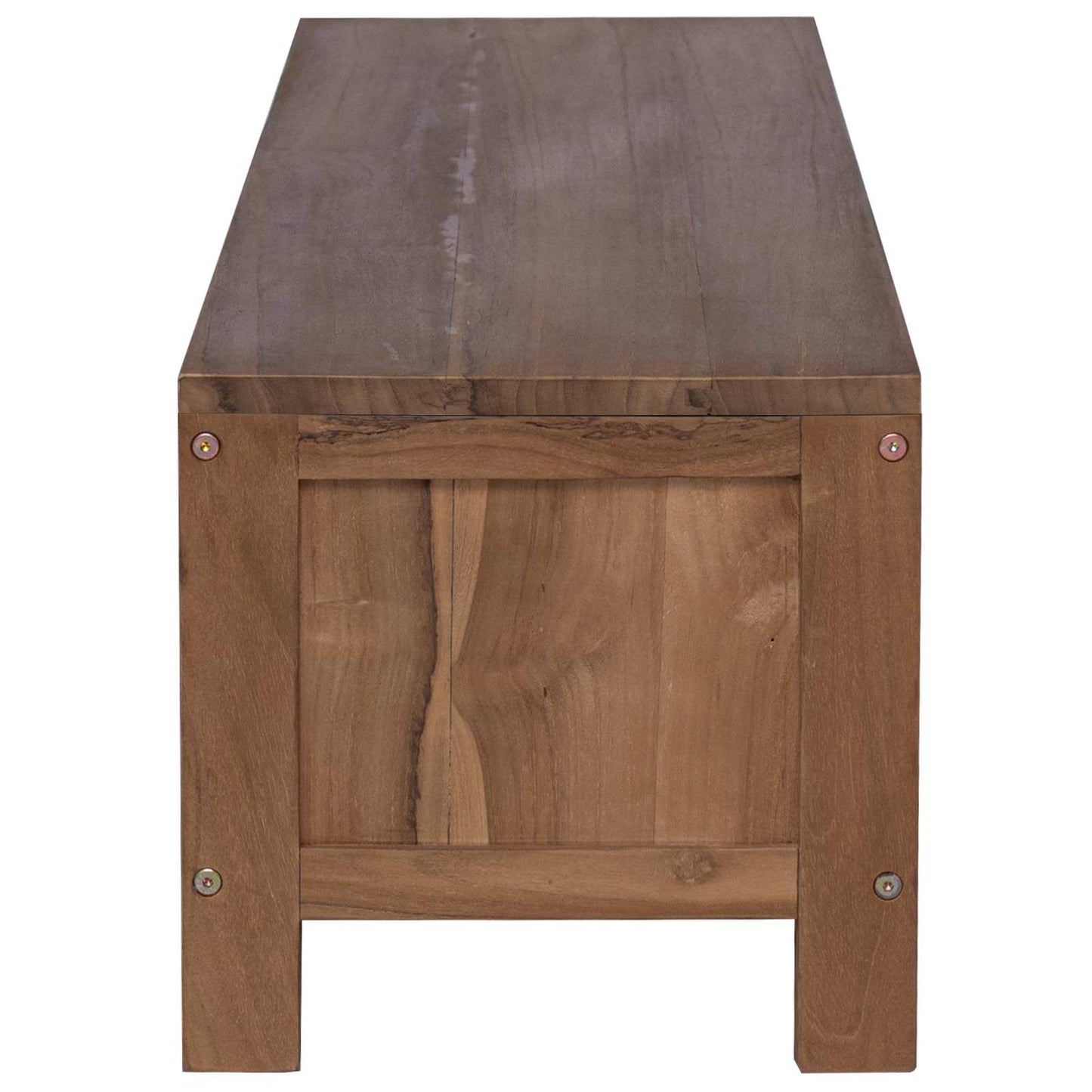 Tv-meubel 110 x 30 x 30 cm Massief Teakhout Naturel is nu te koop bij PeponiXL, paradijselijk wonen!