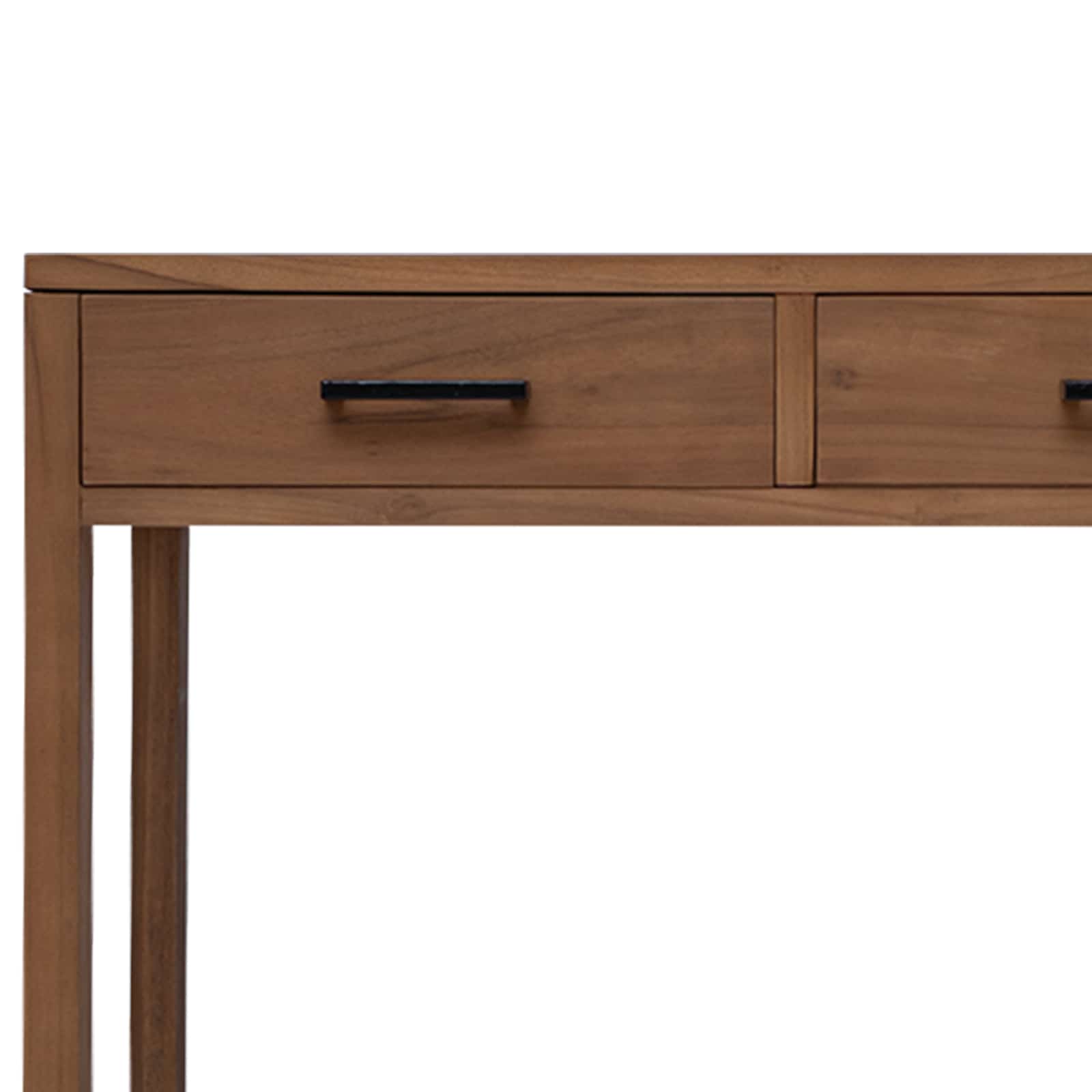 Bureau met lades Naturel Massief Teakhout 80 x 50 x 75 cm is nu te koop bij PeponiXL, paradijselijk wonen!