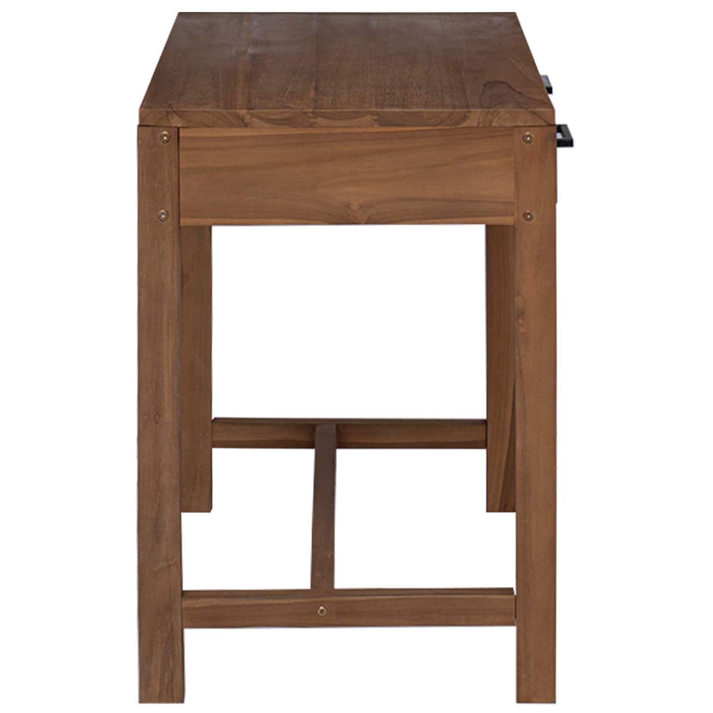 Bureau met lades Naturel Massief Teakhout 80 x 50 x 75 cm is nu te koop bij PeponiXL, paradijselijk wonen!