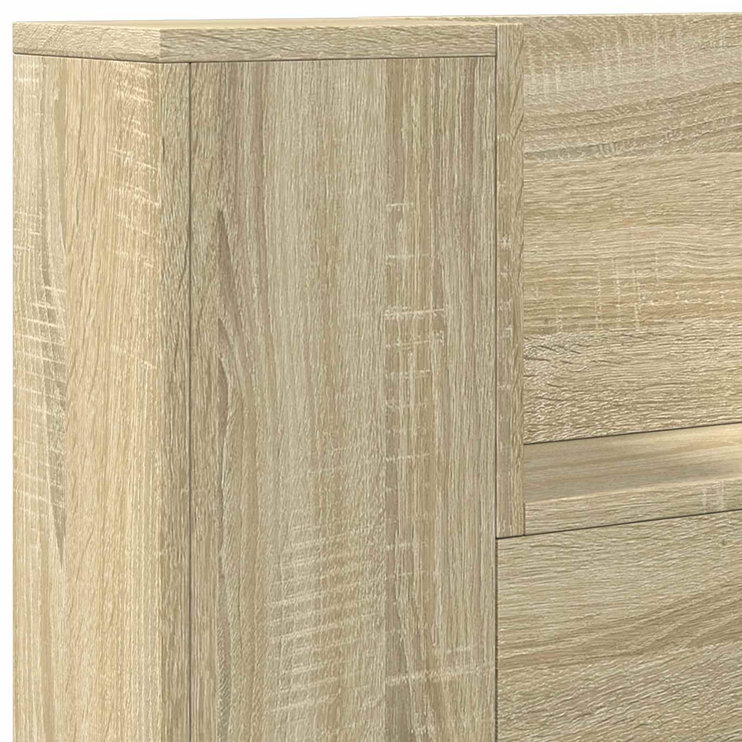 Hoofdbord Kast met LED met plank Sonoma 120 x 16,5 x 103,5 cm is nu te koop bij PeponiXL, paradijselijk wonen!