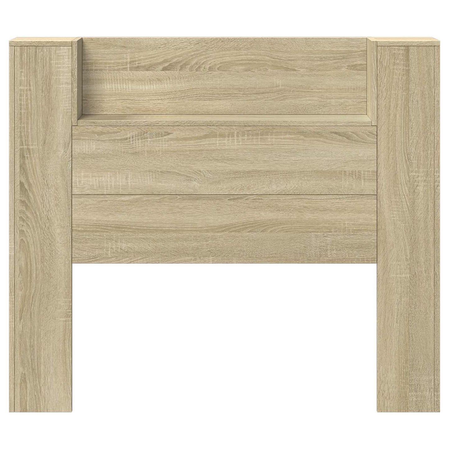 Hoofdbord Kast met LED met plank Sonoma 120 x 16,5 x 103,5 cm is nu te koop bij PeponiXL, paradijselijk wonen!