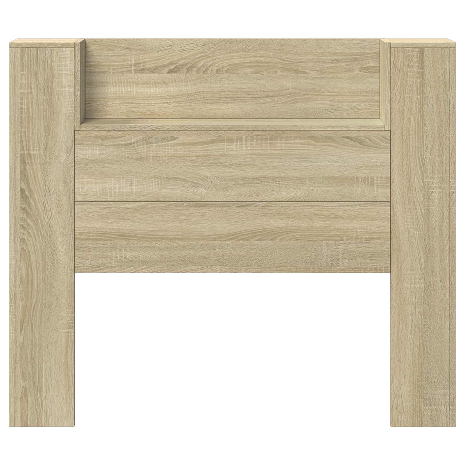 Hoofdbord Kast met LED met plank Sonoma 120 x 16,5 x 103,5 cm is nu te koop bij PeponiXL, paradijselijk wonen!