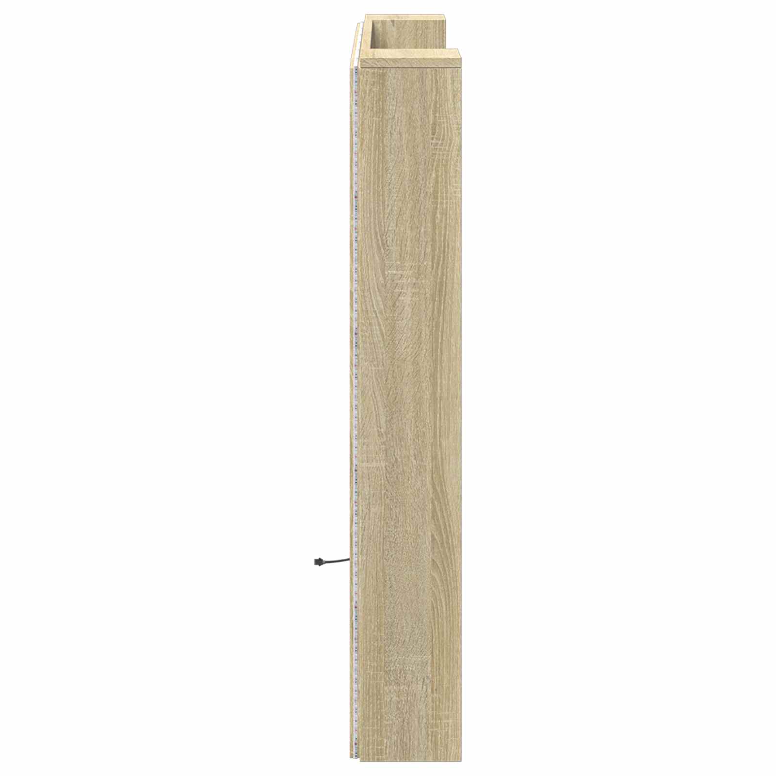 Hoofdbord Kast met LED met plank Sonoma 120 x 16,5 x 103,5 cm is nu te koop bij PeponiXL, paradijselijk wonen!