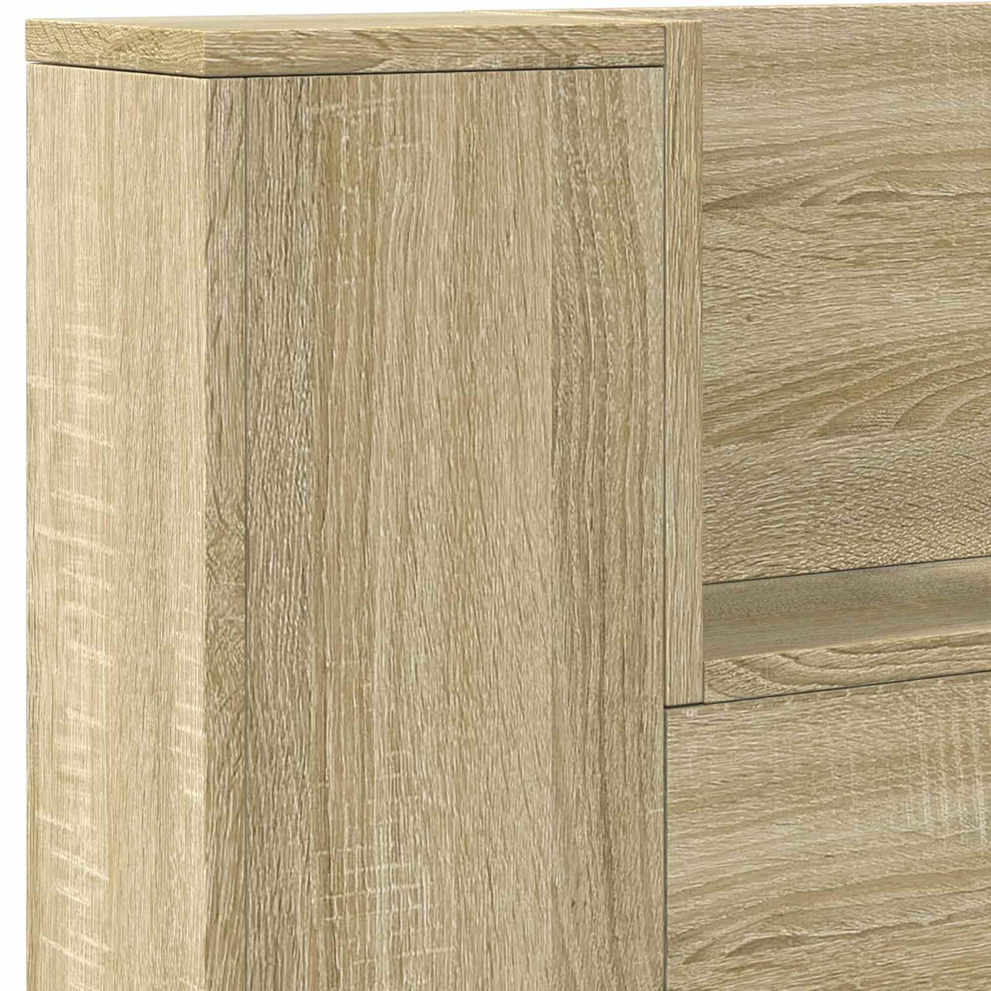 Hoofdbord Kast met LED met plank Sonoma 140 x 16,5 x 103,5 cm is nu te koop bij PeponiXL, paradijselijk wonen!
