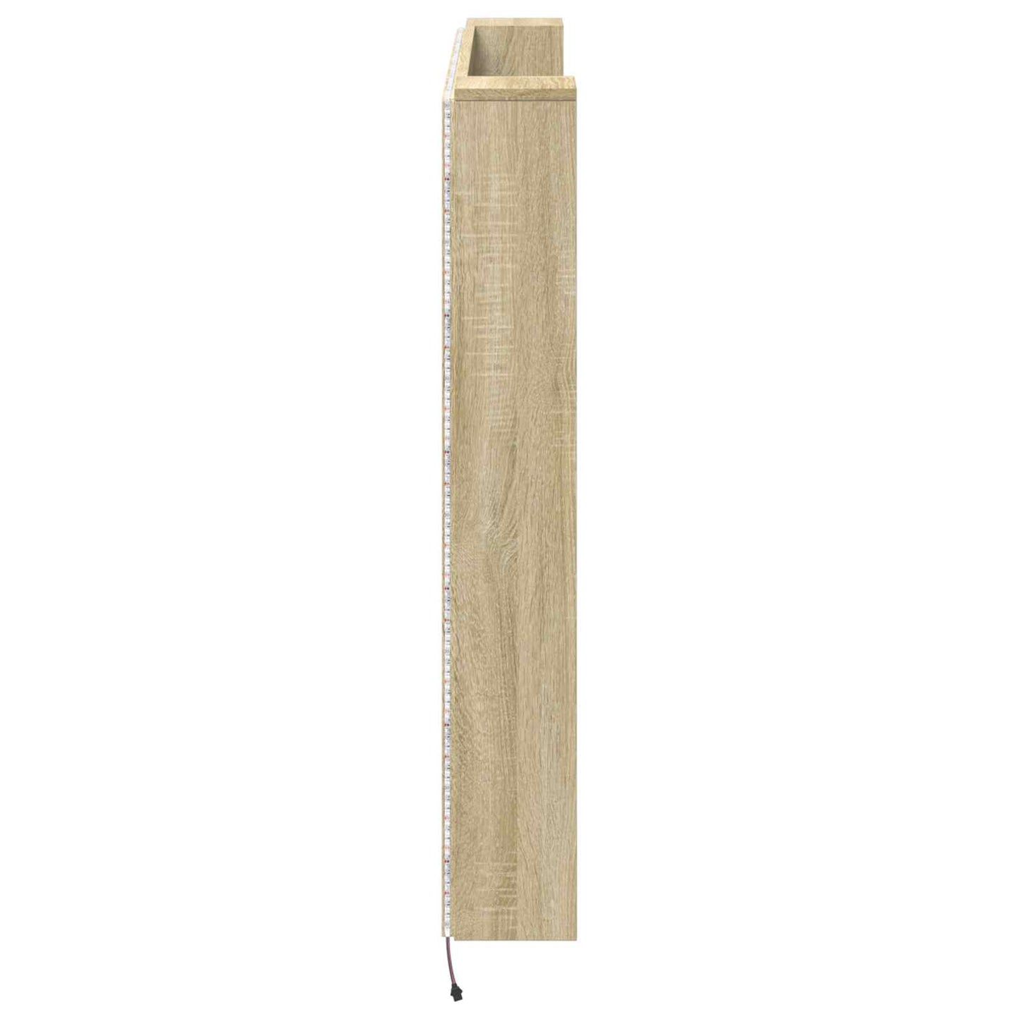 Hoofdbord Kast met LED met plank Sonoma 140 x 16,5 x 103,5 cm is nu te koop bij PeponiXL, paradijselijk wonen!