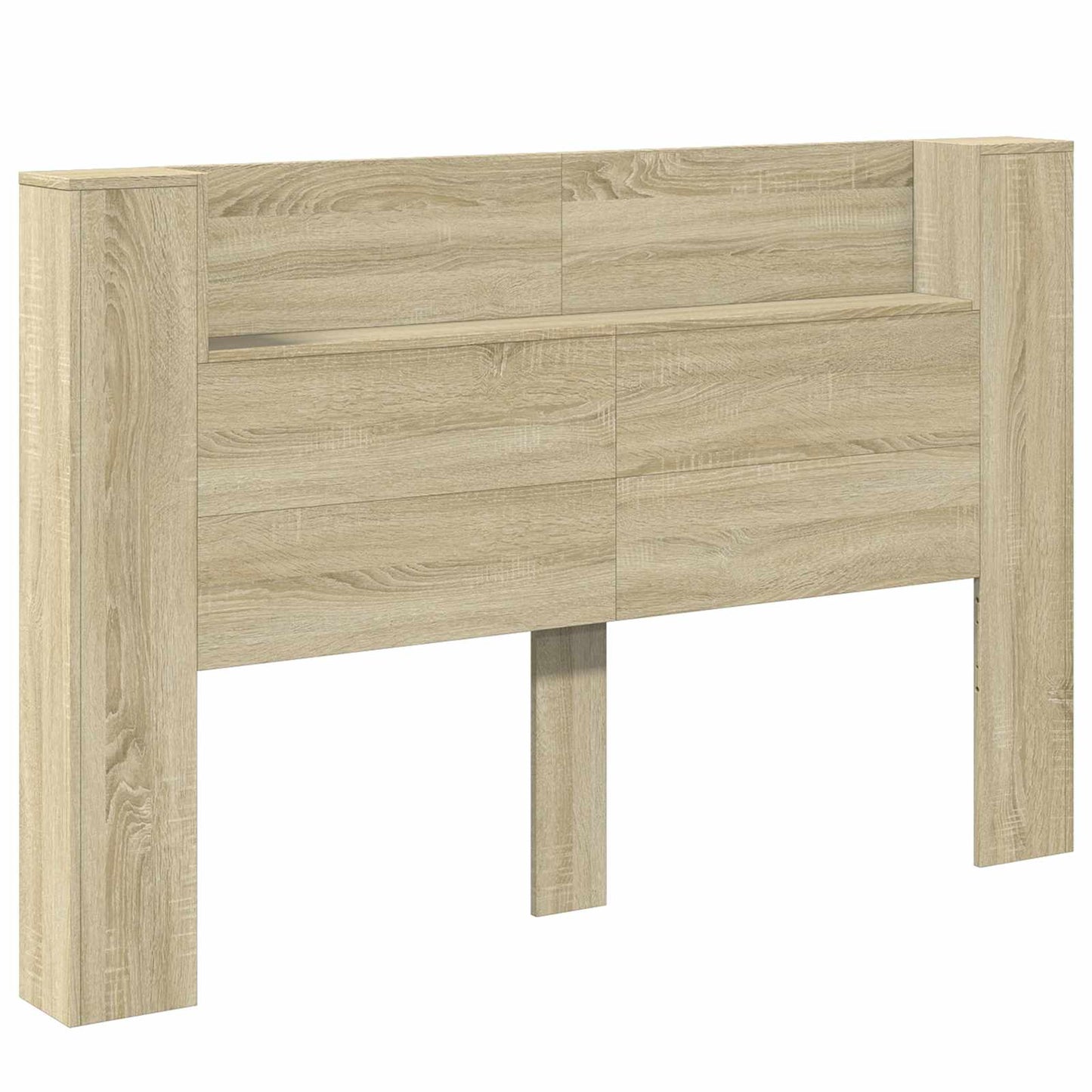 Hoofdbord Kast met LED met plank Sonoma 160 x 16,5 x 103,5 cm is nu te koop bij PeponiXL, paradijselijk wonen!