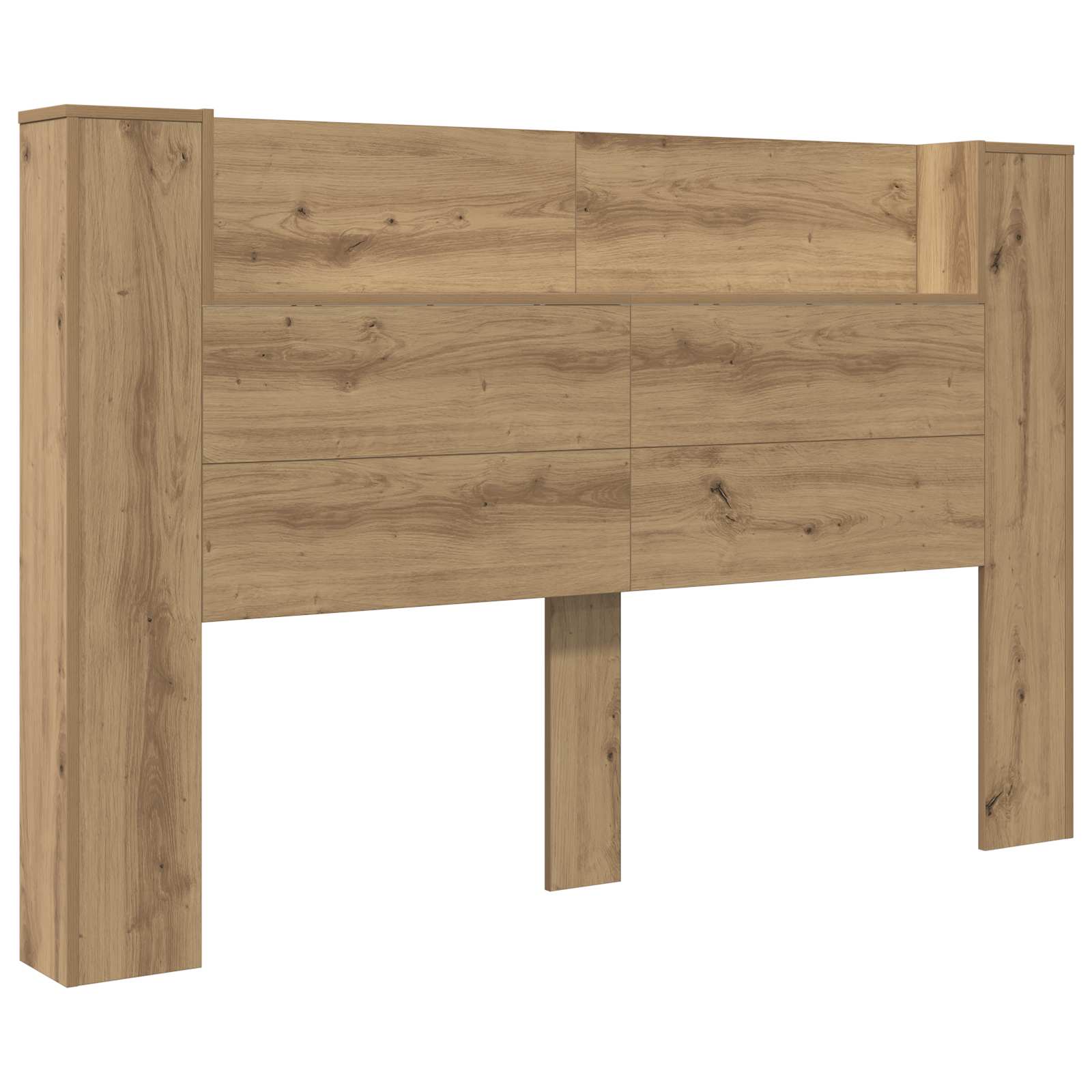 Hoofdbord Kast met LED Artisan Eik 160 x 16,5 x 103,5 cm is nu te koop bij PeponiXL, paradijselijk wonen!