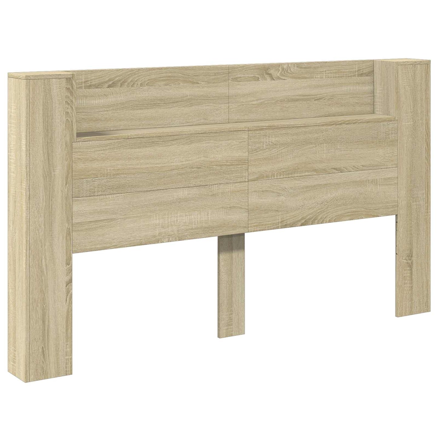 Hoofdbord Kast met LED met plank Sonoma 180 x 16,5 x 103,5 cm is nu te koop bij PeponiXL, paradijselijk wonen!