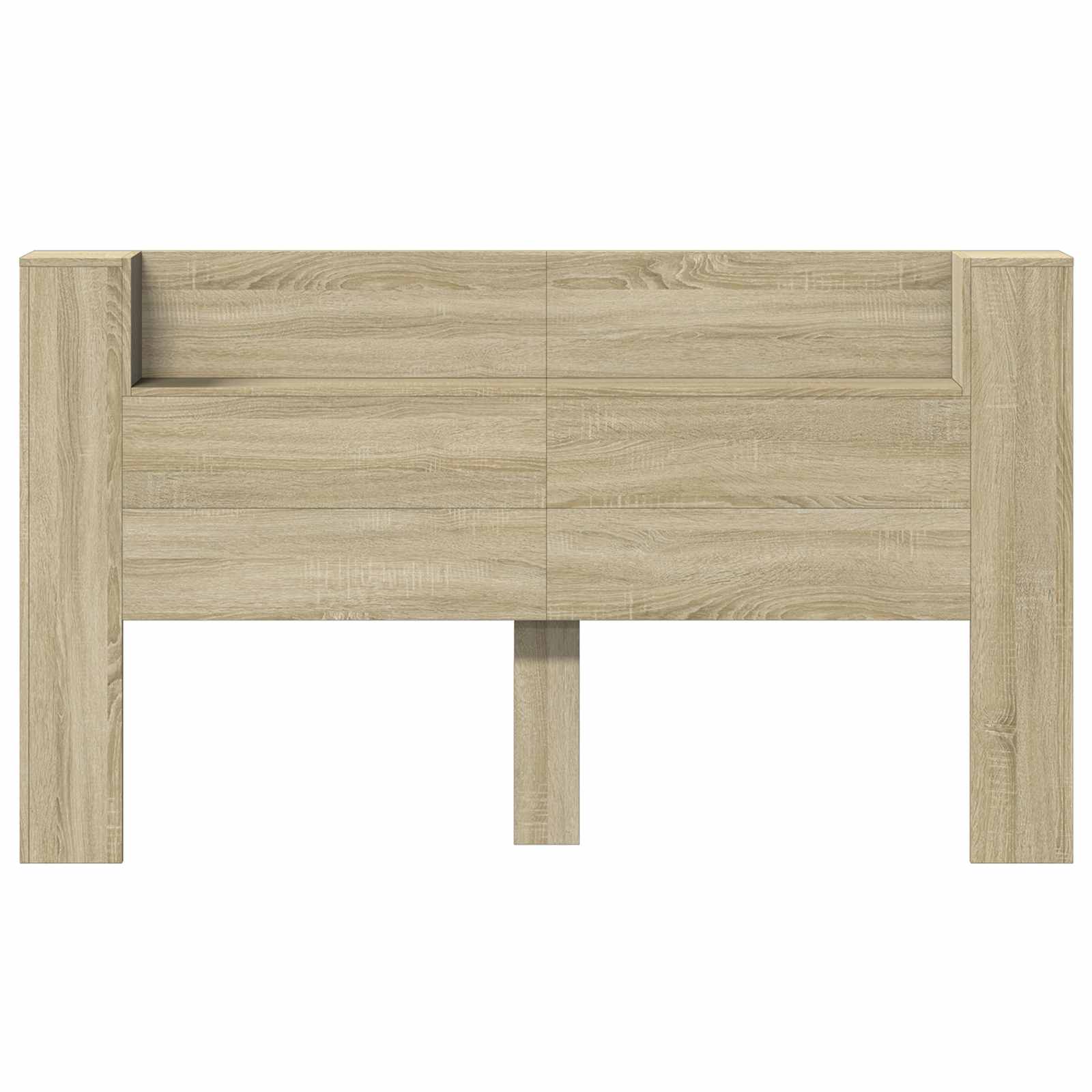 Hoofdbord Kast met LED met plank Sonoma 180 x 16,5 x 103,5 cm is nu te koop bij PeponiXL, paradijselijk wonen!