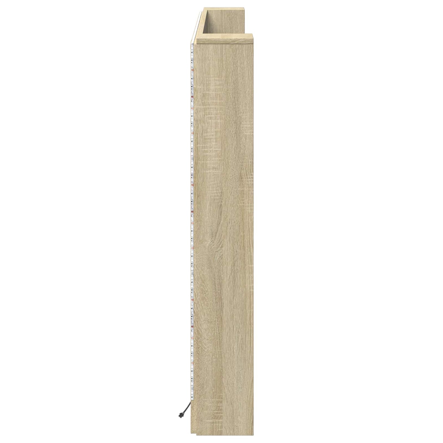 Hoofdbord Kast met LED met plank Sonoma 180 x 16,5 x 103,5 cm is nu te koop bij PeponiXL, paradijselijk wonen!