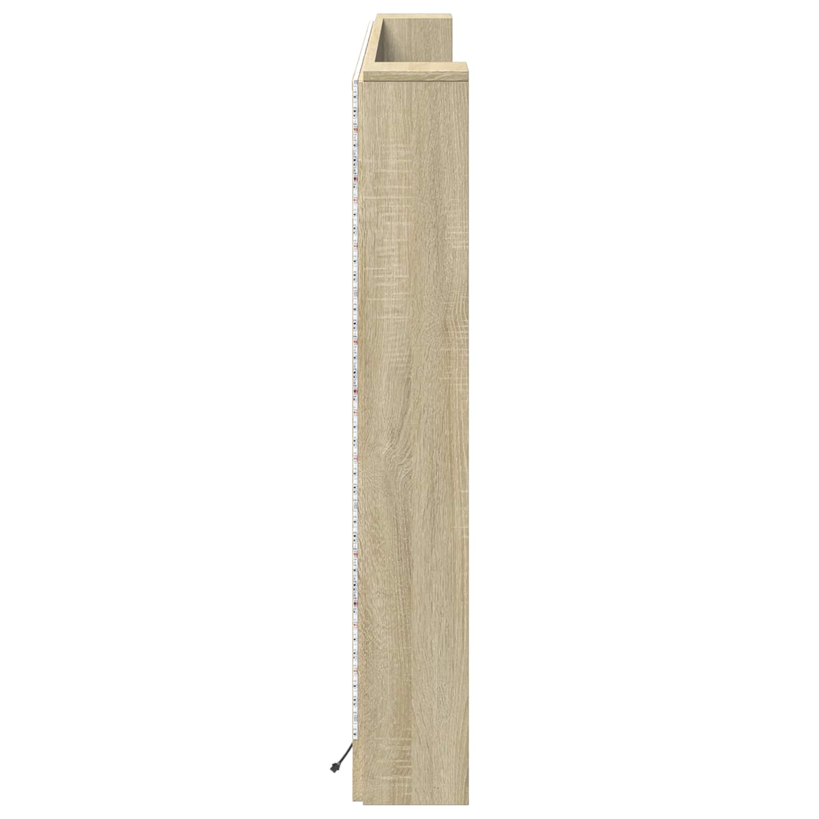 Hoofdbord Kast met LED met plank Sonoma 180 x 16,5 x 103,5 cm is nu te koop bij PeponiXL, paradijselijk wonen!