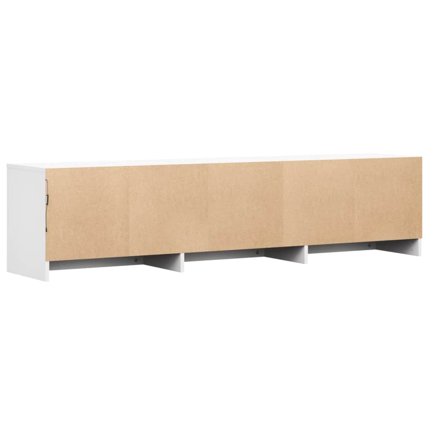 TV-kast met LED met lade Wit 165 x 34 x 40 cm Bewerkt hout is nu te koop bij PeponiXL, paradijselijk wonen!