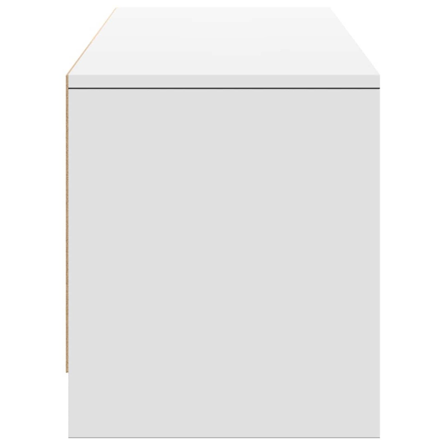 TV-kast met LED met lade Wit 165 x 34 x 40 cm Bewerkt hout is nu te koop bij PeponiXL, paradijselijk wonen!