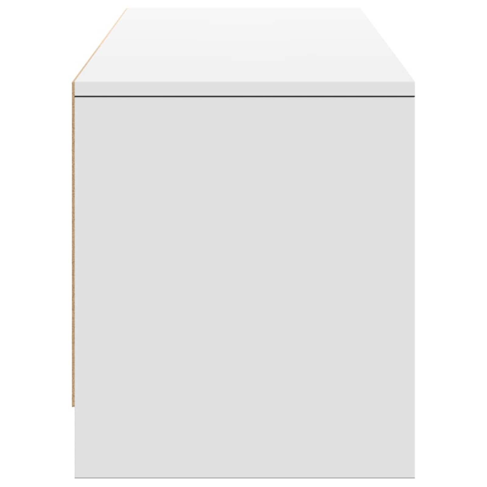 TV-kast met LED met lade Wit 165 x 34 x 40 cm Bewerkt hout is nu te koop bij PeponiXL, paradijselijk wonen!