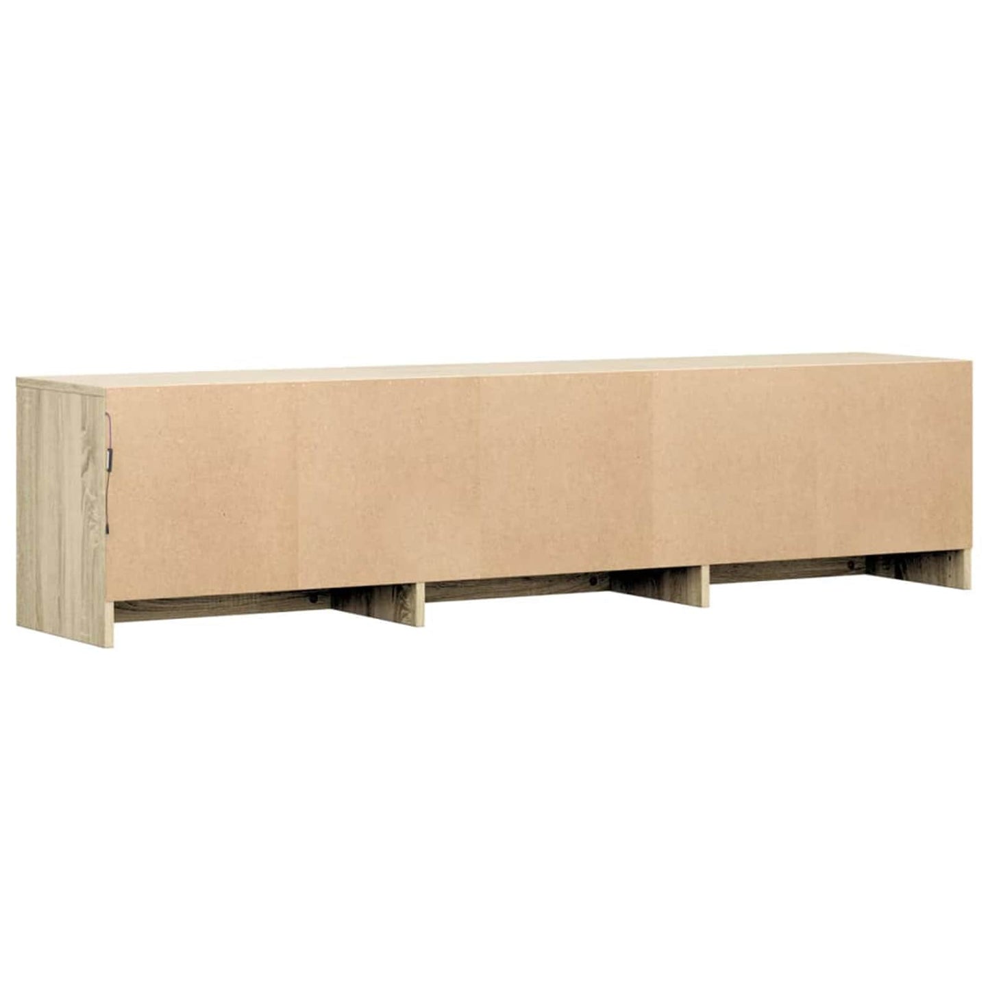 TV-kast met LED met lade Sonoma 165 x 34 x 40 cm Bewerkt hout is nu te koop bij PeponiXL, paradijselijk wonen!