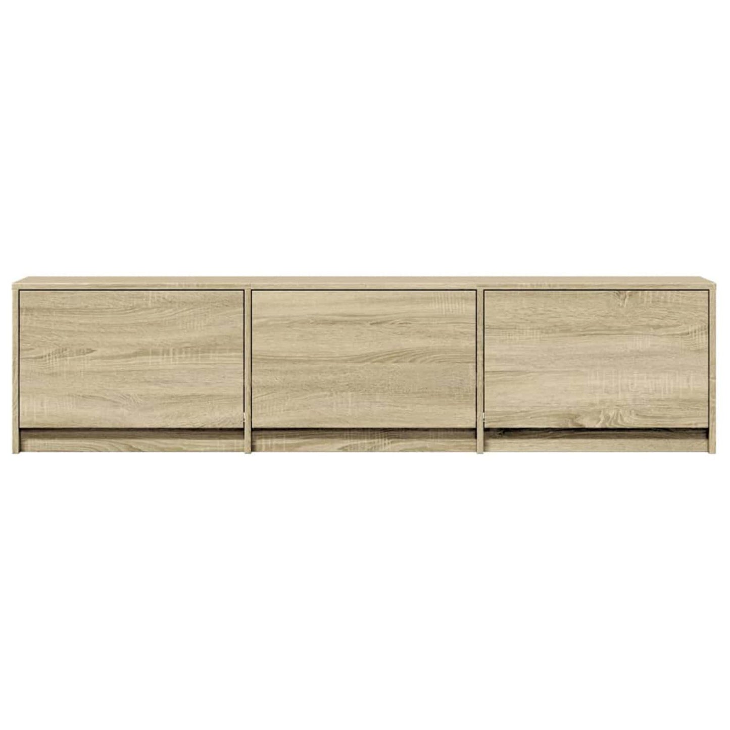TV-kast met LED met lade Sonoma 165 x 34 x 40 cm Bewerkt hout is nu te koop bij PeponiXL, paradijselijk wonen!