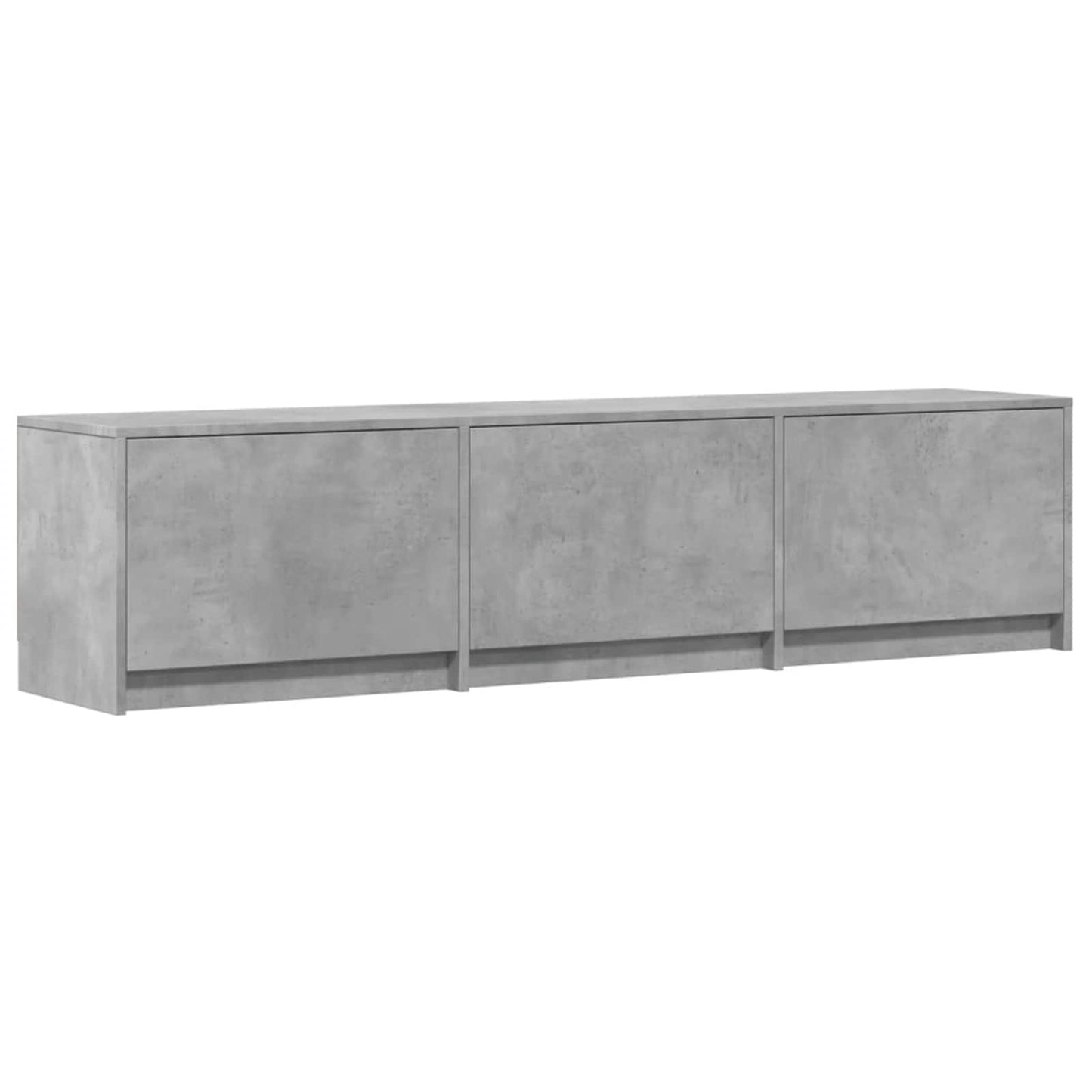 TV-kast met LED Betonkleurig 165 x 34 x 40 cm Bewerkt hout is nu te koop bij PeponiXL, paradijselijk wonen!