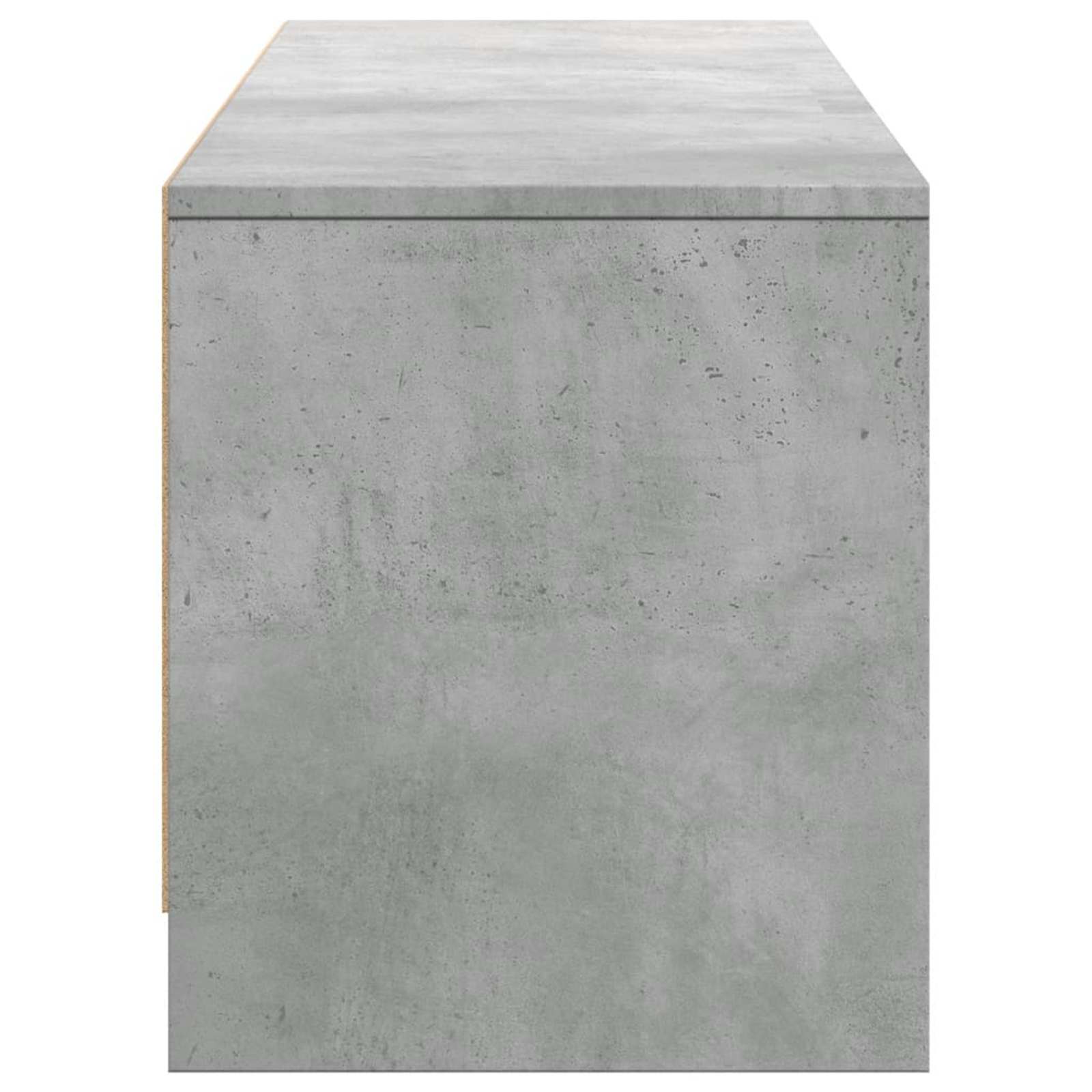 TV-kast met LED Betonkleurig 165 x 34 x 40 cm Bewerkt hout is nu te koop bij PeponiXL, paradijselijk wonen!