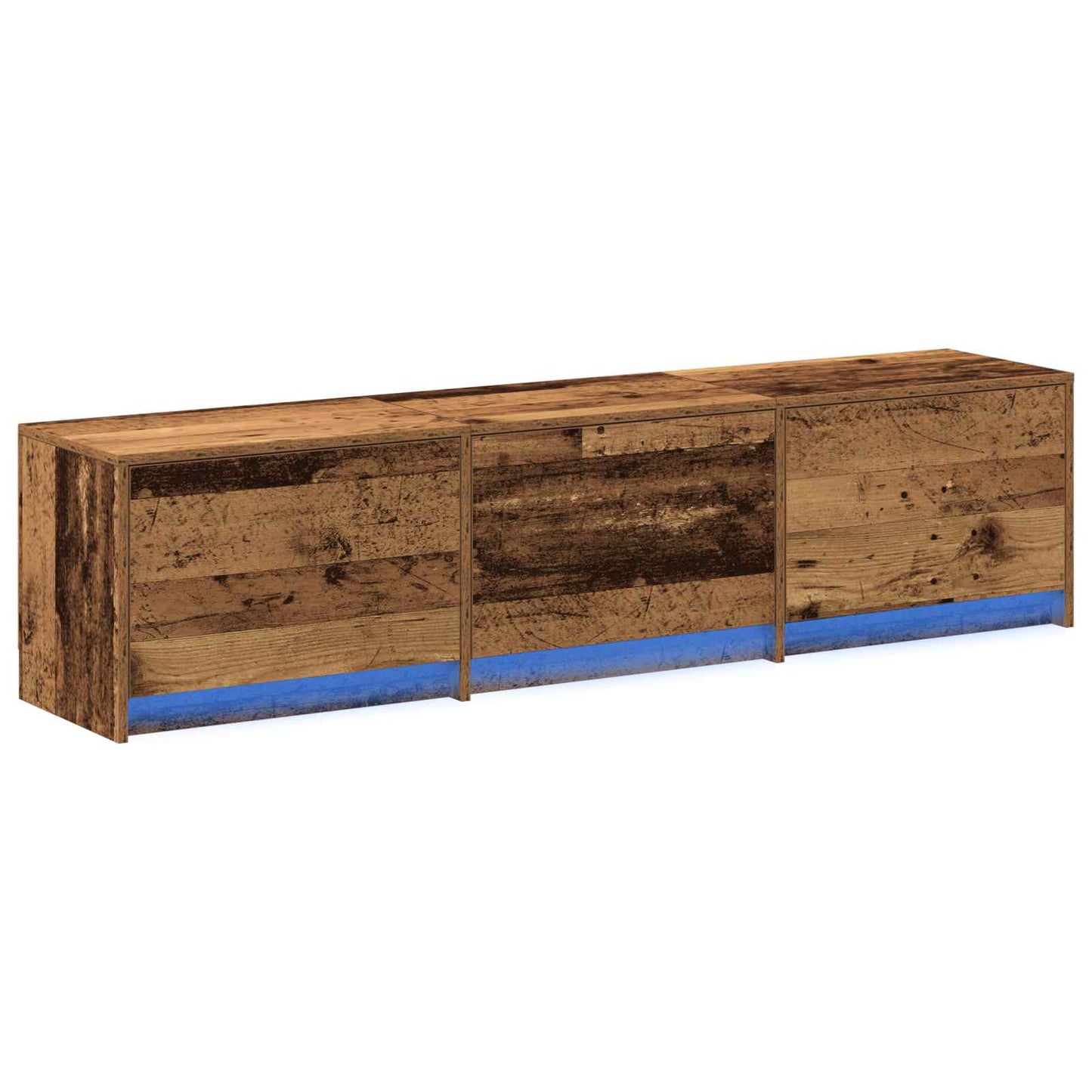 TV-kast met LED met lade Oudhout 165 x 34 x 40 cm Bewerkt hout is nu te koop bij PeponiXL, paradijselijk wonen!