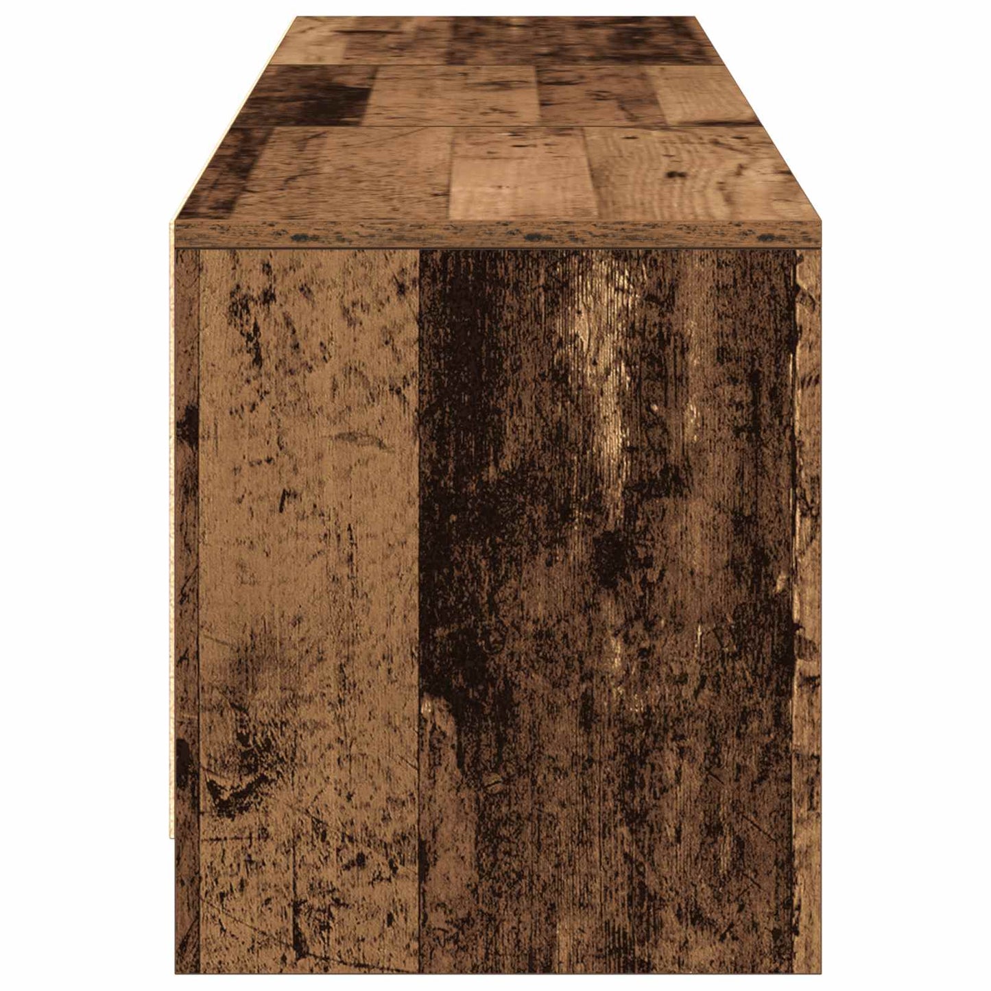 TV-kast met LED met lade Oudhout 165 x 34 x 40 cm Bewerkt hout is nu te koop bij PeponiXL, paradijselijk wonen!