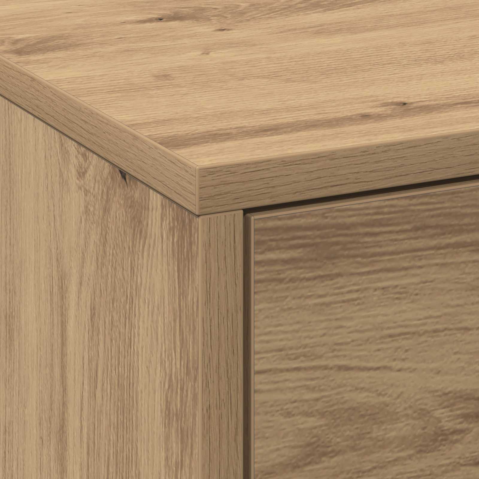 TV-kast met LED Artisan Eiken 165 x 34 x 40 cm Bewerkt hout is nu te koop bij PeponiXL, paradijselijk wonen!