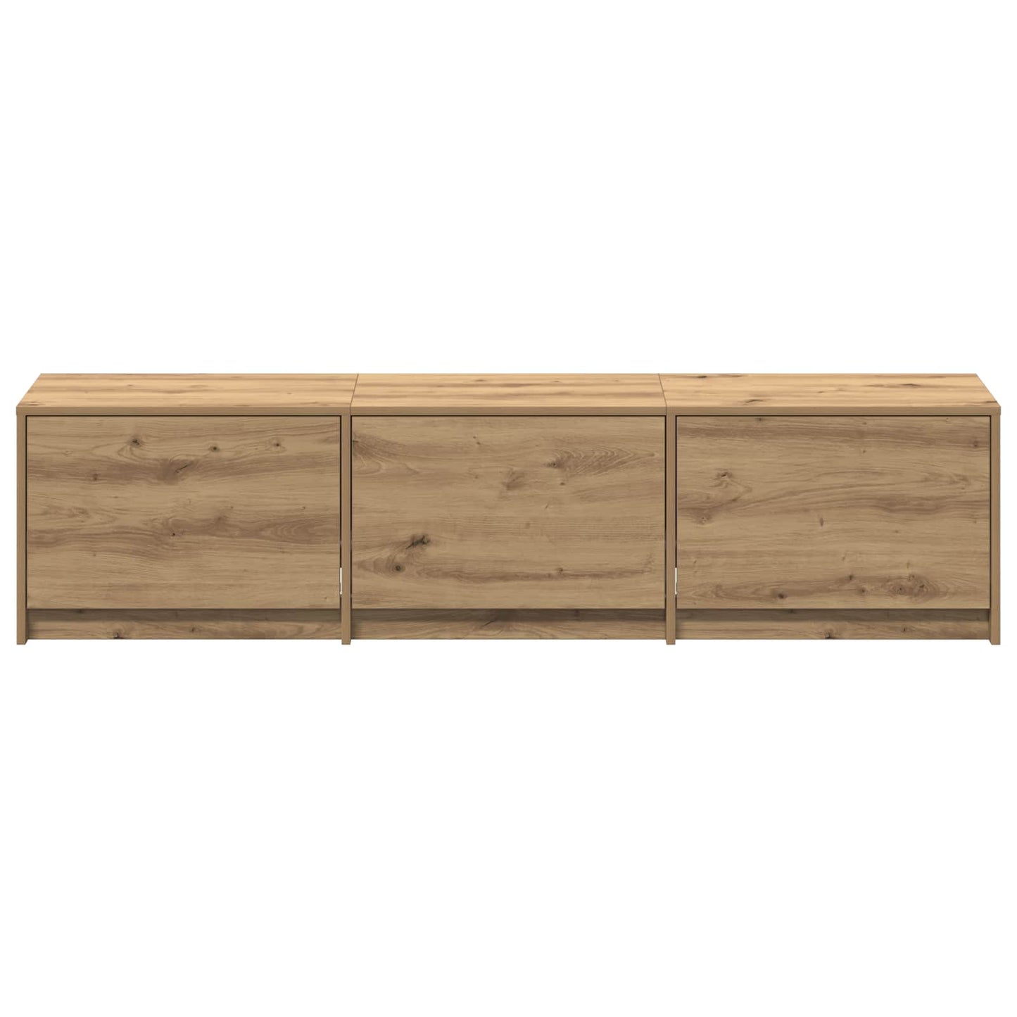 TV-kast met LED Artisan Eiken 165 x 34 x 40 cm Bewerkt hout is nu te koop bij PeponiXL, paradijselijk wonen!