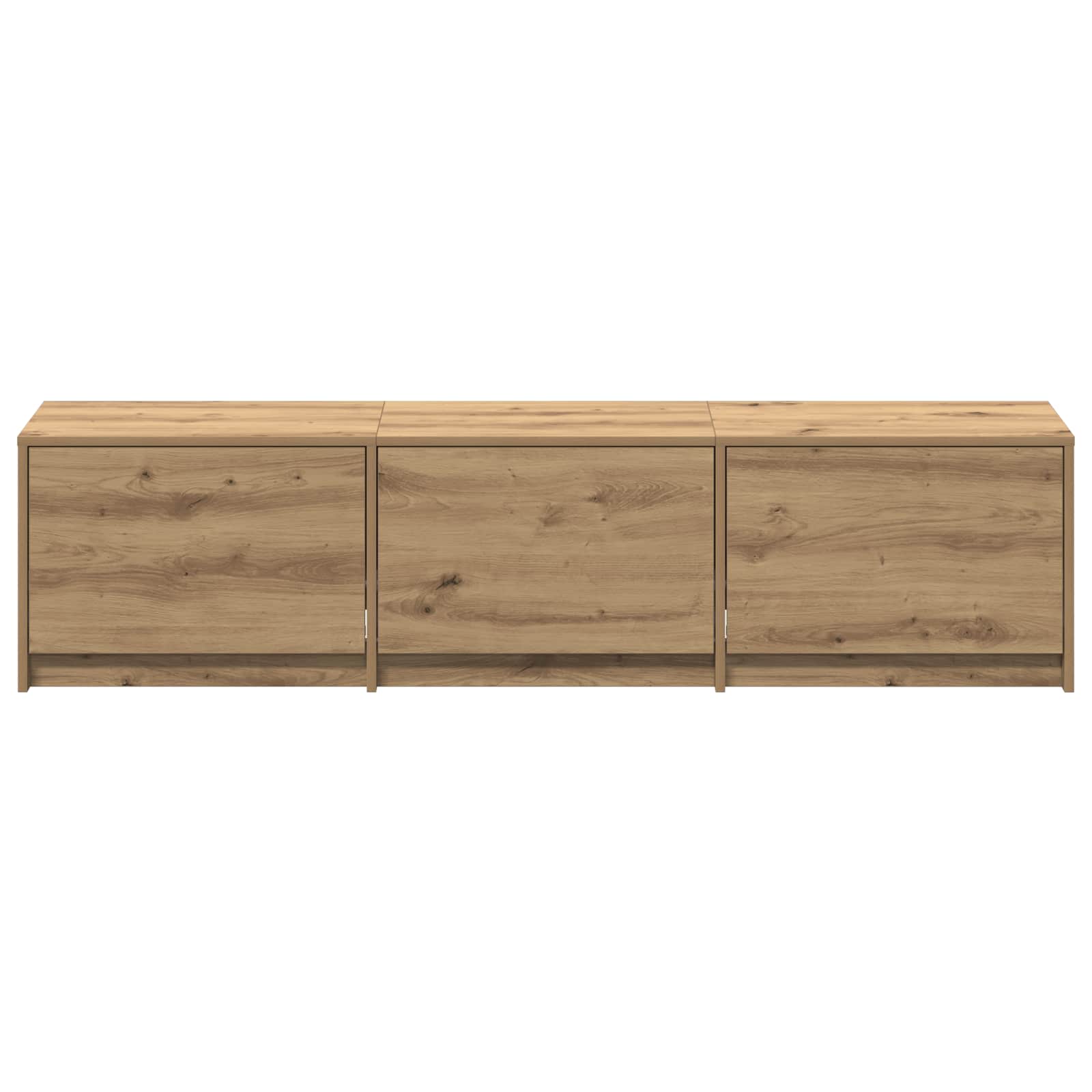 TV-kast met LED Artisan Eiken 165 x 34 x 40 cm Bewerkt hout is nu te koop bij PeponiXL, paradijselijk wonen!