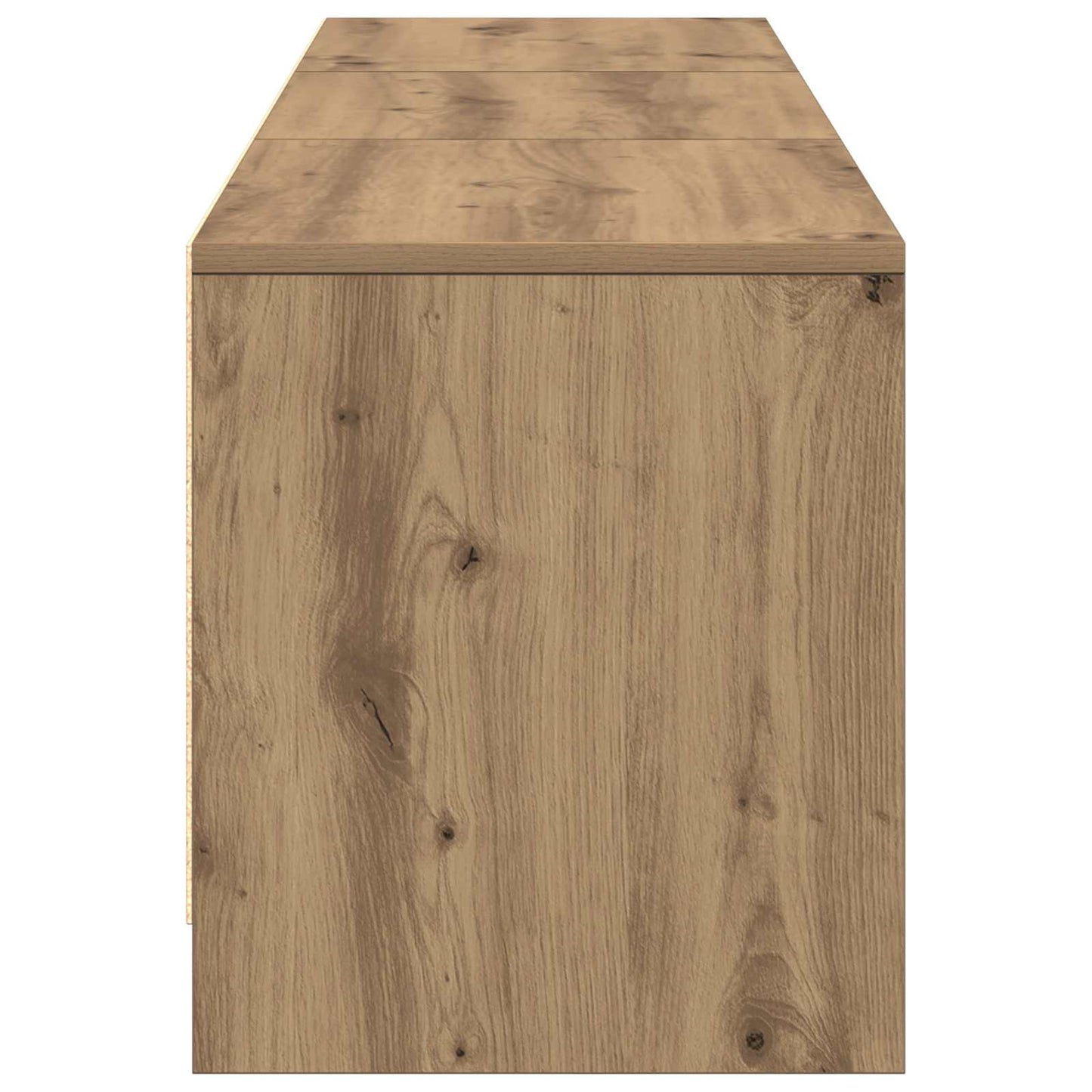 TV-kast met LED Artisan Eiken 165 x 34 x 40 cm Bewerkt hout is nu te koop bij PeponiXL, paradijselijk wonen!