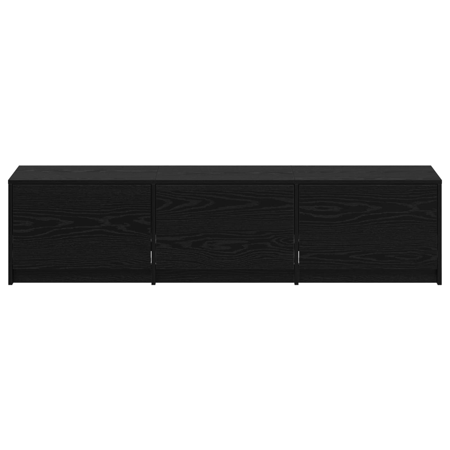 TV-kast met LED Zwart Eiken 165 x 34 x 40 cm Bewerkt hout is nu te koop bij PeponiXL, paradijselijk wonen!