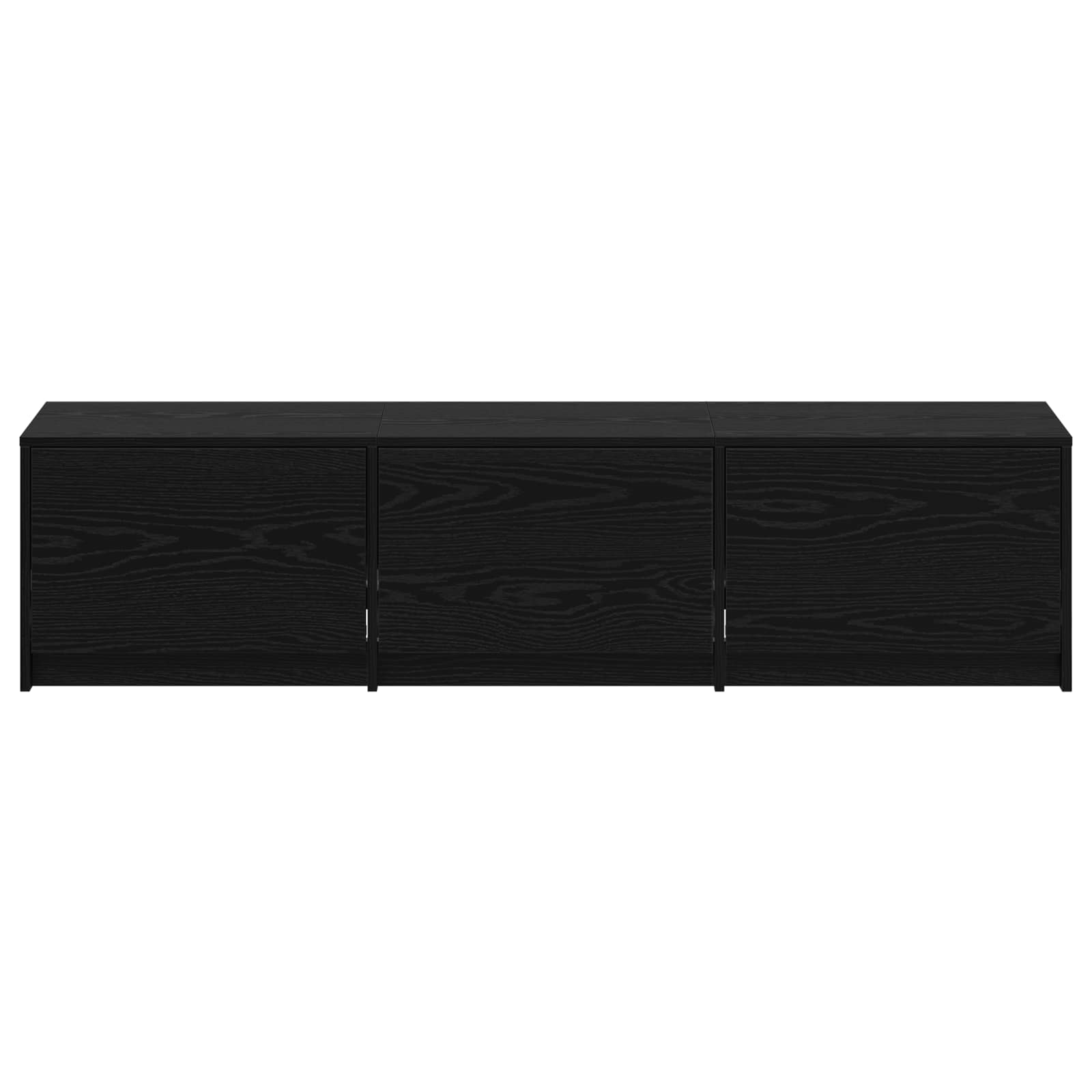 TV-kast met LED Zwart Eiken 165 x 34 x 40 cm Bewerkt hout is nu te koop bij PeponiXL, paradijselijk wonen!