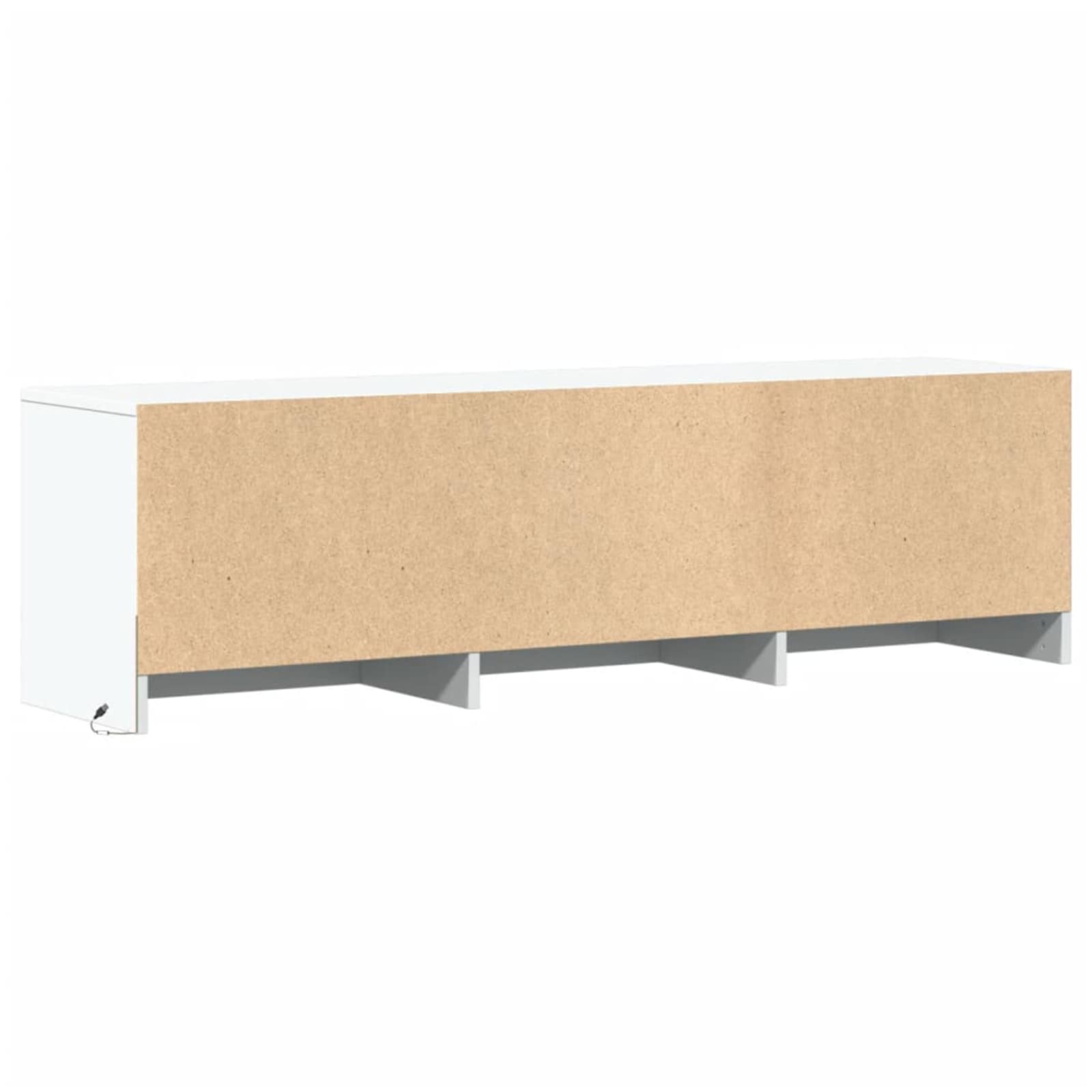 TV-kast met LED met lade Wit 140 x 34 x 40 cm Bewerkt hout is nu te koop bij PeponiXL, paradijselijk wonen!