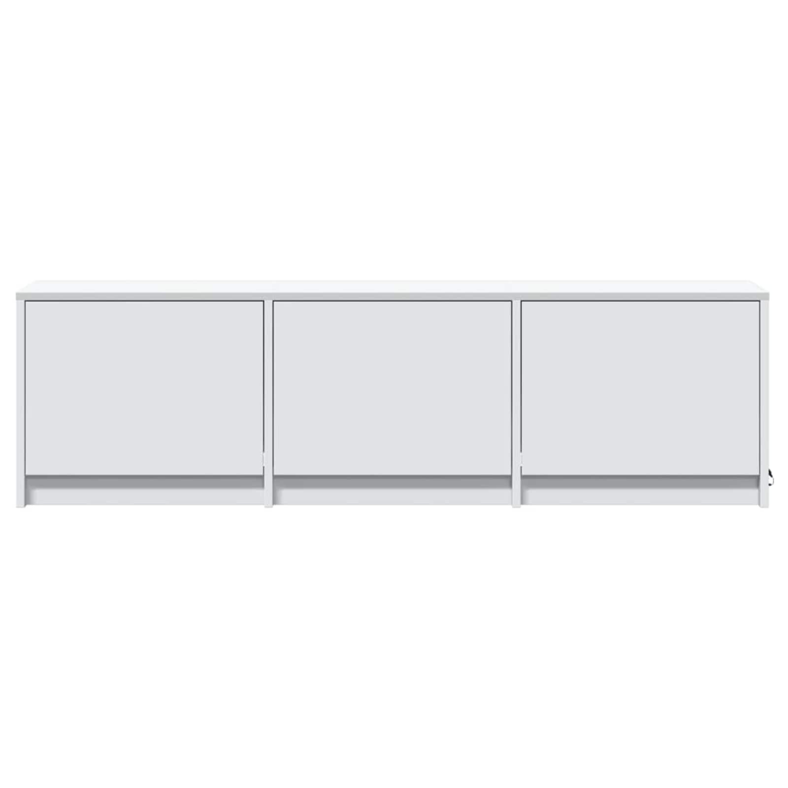 TV-kast met LED met lade Wit 140 x 34 x 40 cm Bewerkt hout is nu te koop bij PeponiXL, paradijselijk wonen!