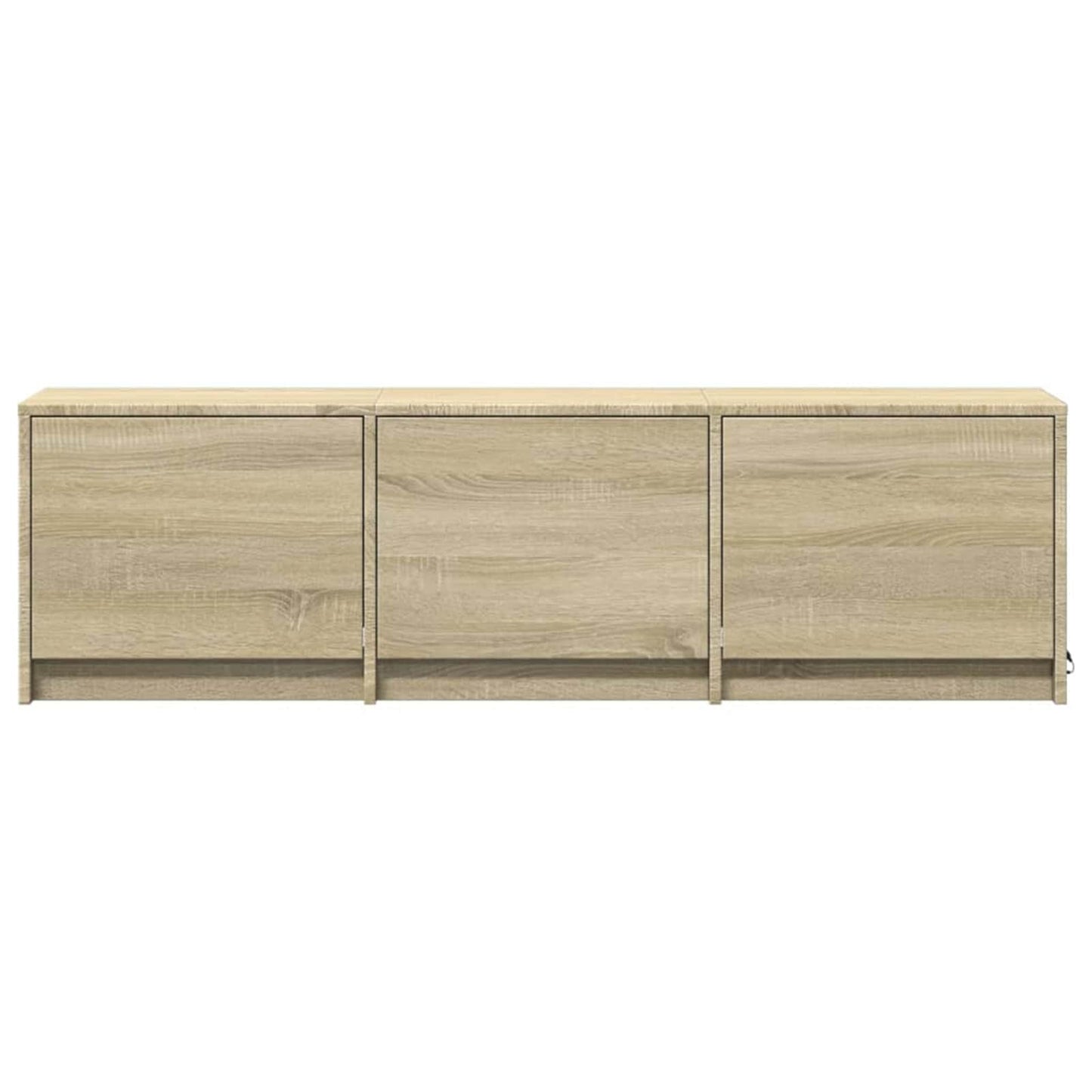 TV-kast met LED met lade Sonoma 140 x 34 x 40 cm Bewerkt hout is nu te koop bij PeponiXL, paradijselijk wonen!