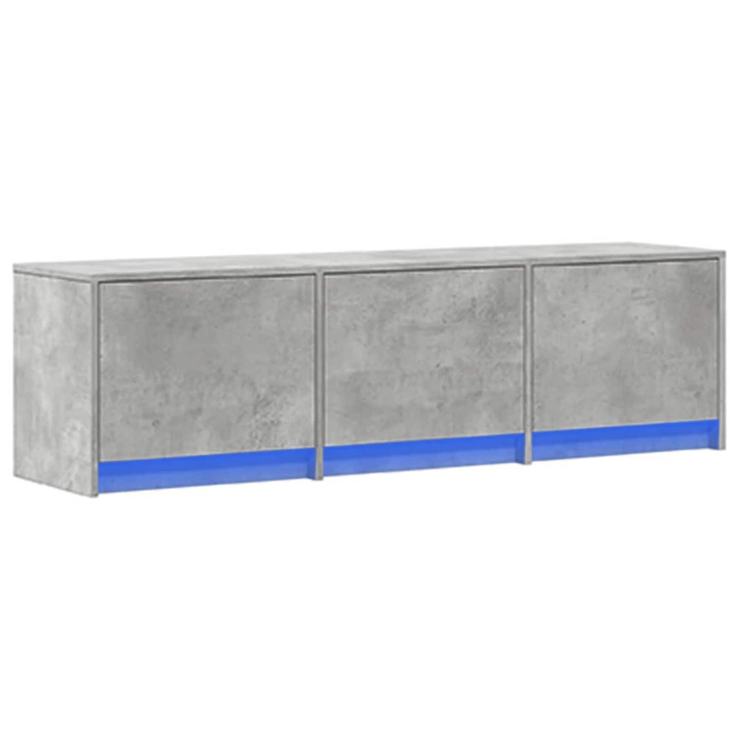 TV-kast met LED Betonkleurig 140 x 34 x 40 cm Bewerkt hout is nu te koop bij PeponiXL, paradijselijk wonen!