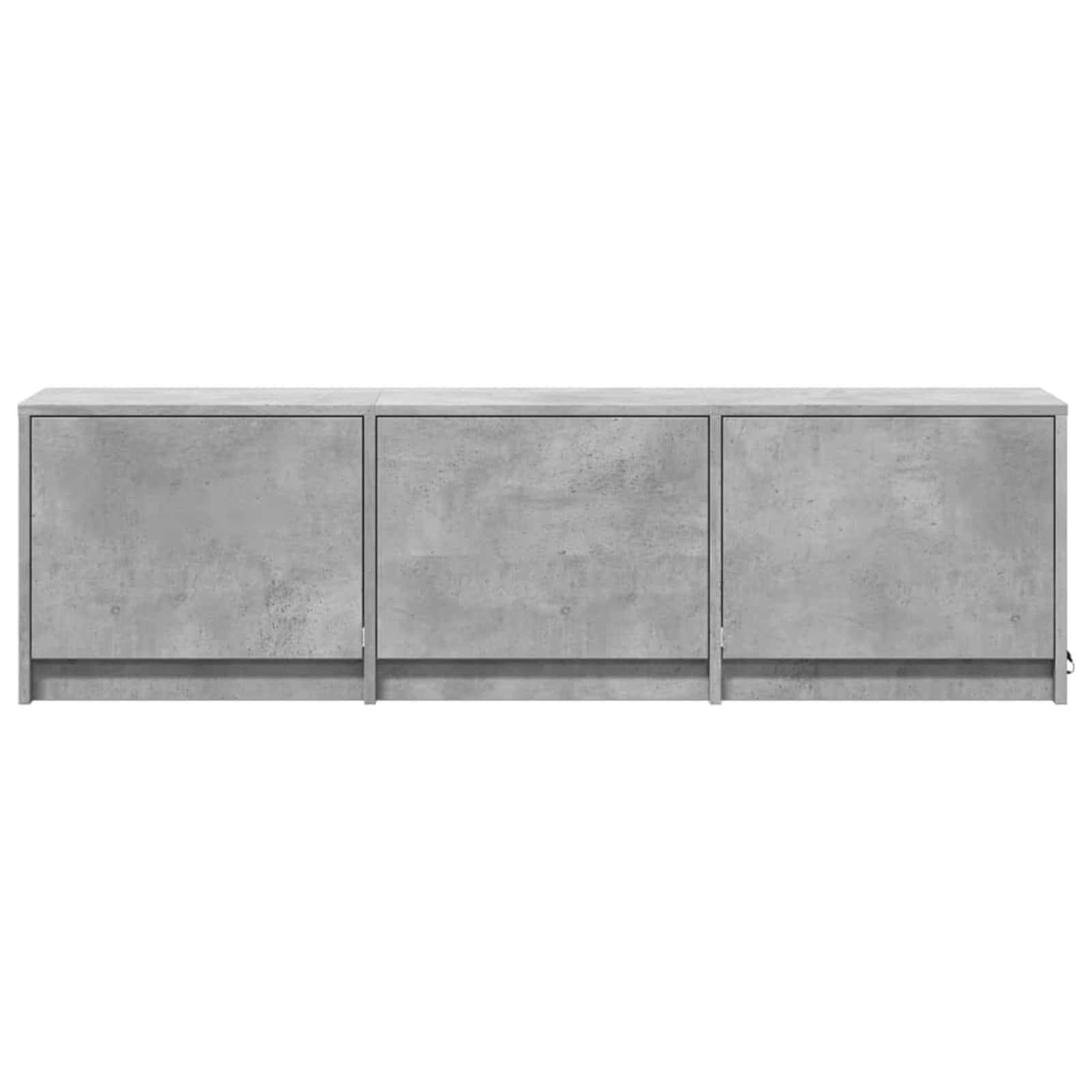 TV-kast met LED Betonkleurig 140 x 34 x 40 cm Bewerkt hout is nu te koop bij PeponiXL, paradijselijk wonen!