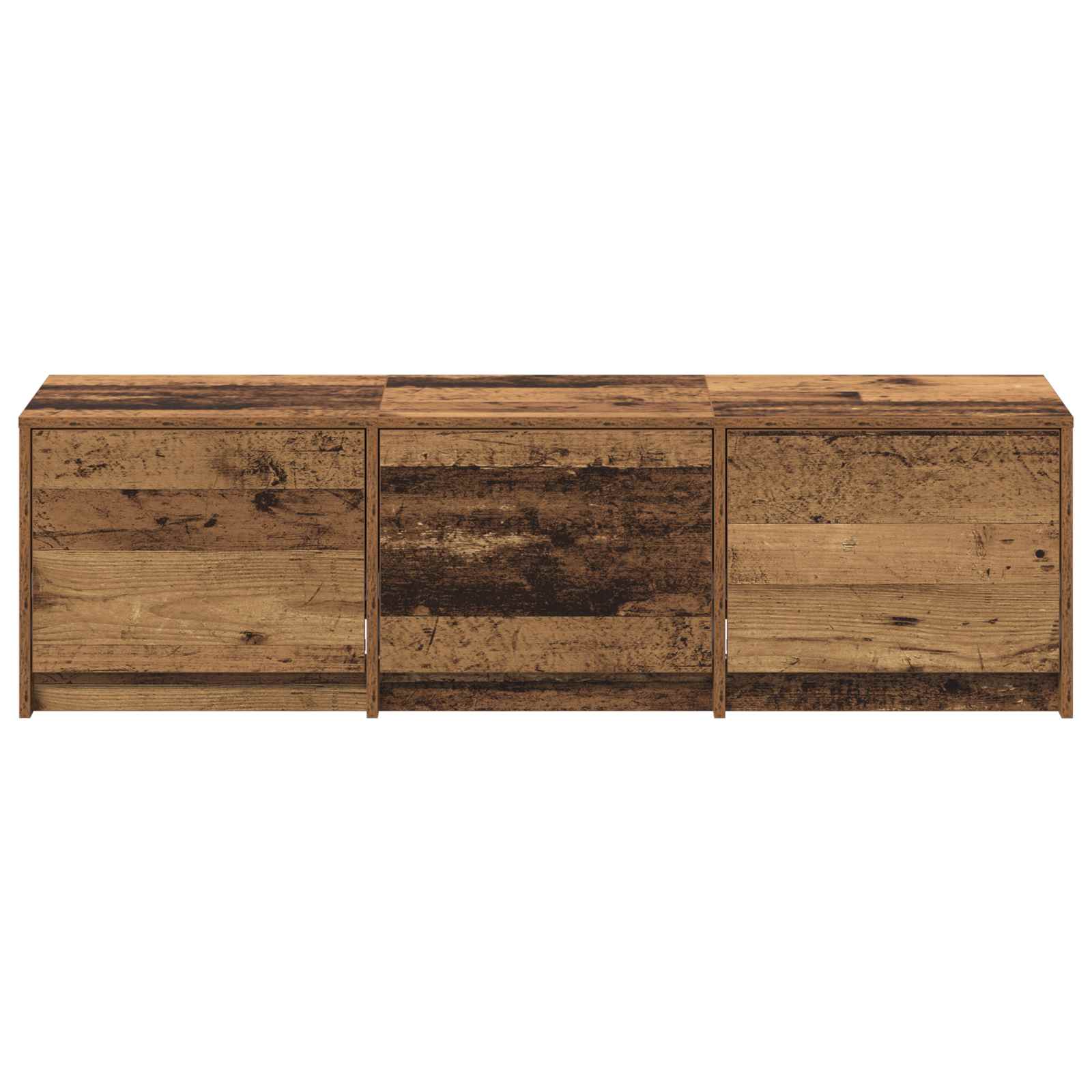 TV-kast met LED met lade Oudhout 140 x 34 x 40 cm Bewerkt hout is nu te koop bij PeponiXL, paradijselijk wonen!