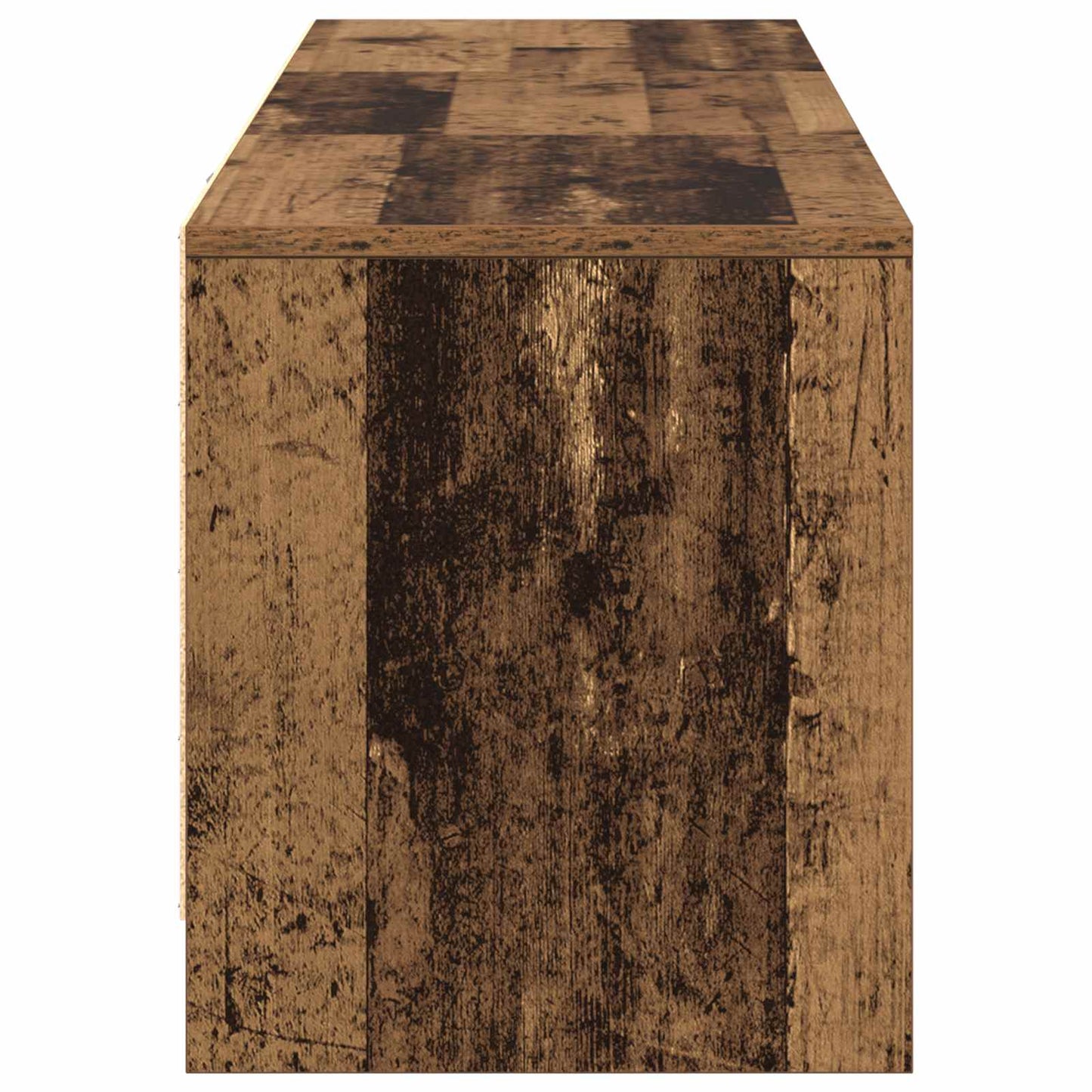 TV-kast met LED met lade Oudhout 140 x 34 x 40 cm Bewerkt hout is nu te koop bij PeponiXL, paradijselijk wonen!
