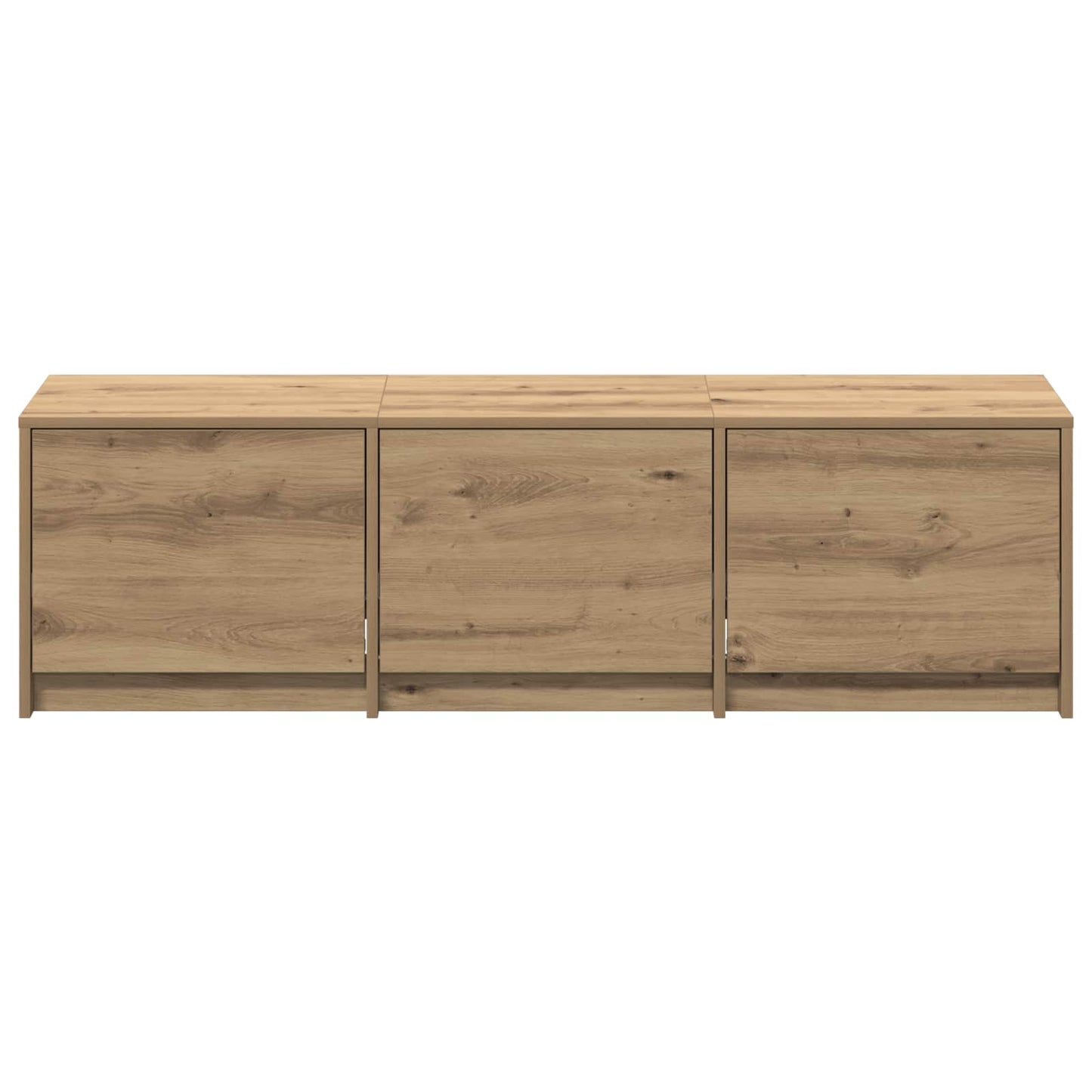 TV-kast met LED Artisan Eiken 140 x 34 x 40 cm Bewerkt hout is nu te koop bij PeponiXL, paradijselijk wonen!