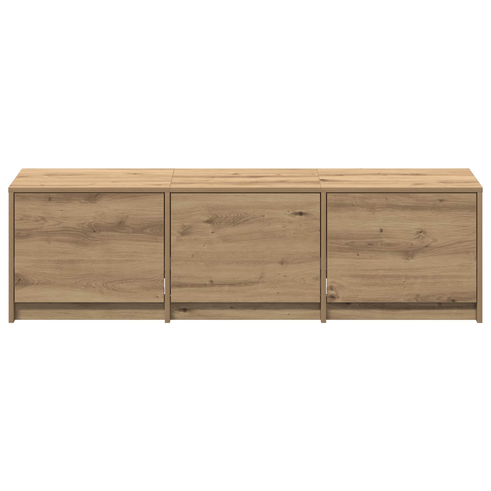 TV-kast met LED Artisan Eiken 140 x 34 x 40 cm Bewerkt hout is nu te koop bij PeponiXL, paradijselijk wonen!