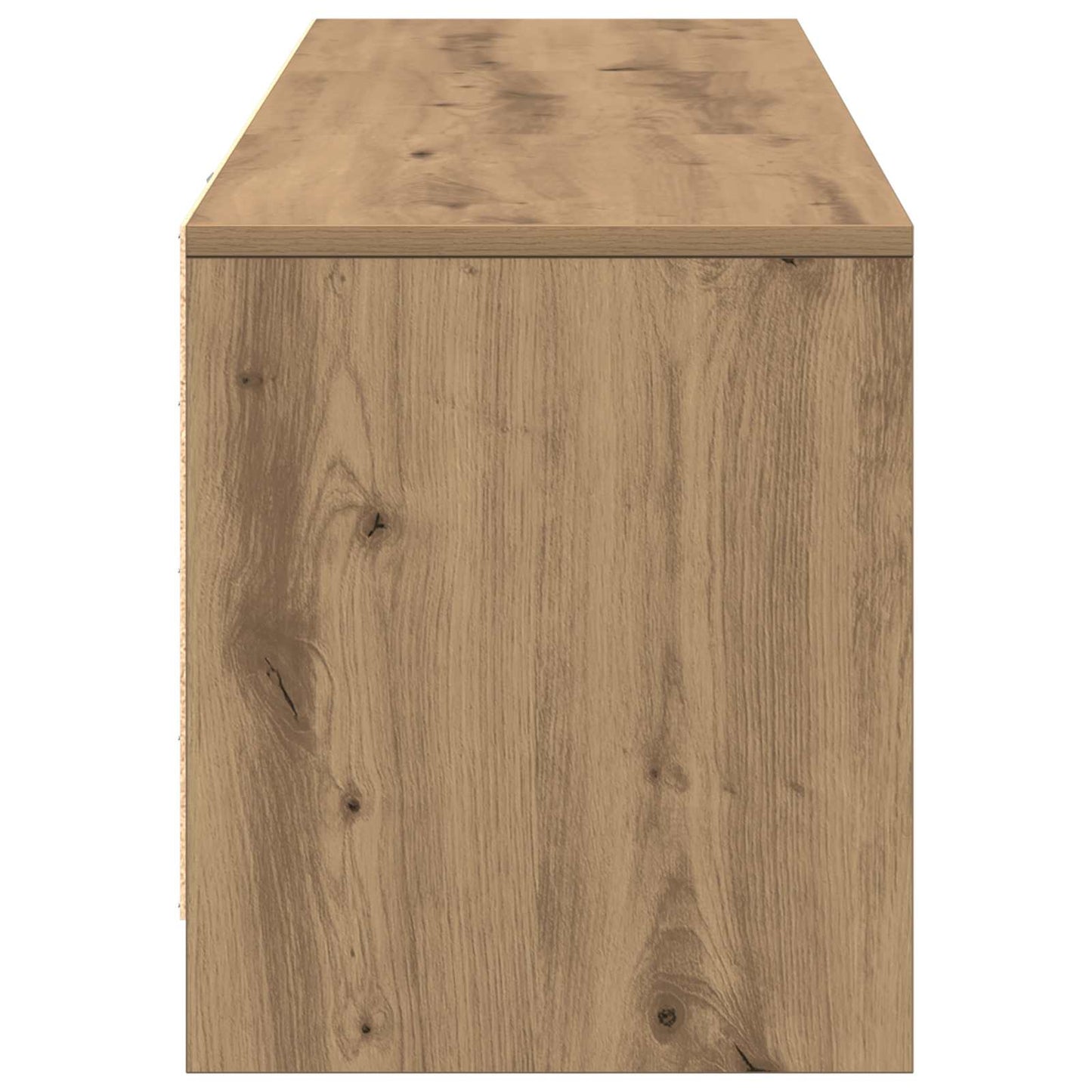 TV-kast met LED Artisan Eiken 140 x 34 x 40 cm Bewerkt hout is nu te koop bij PeponiXL, paradijselijk wonen!