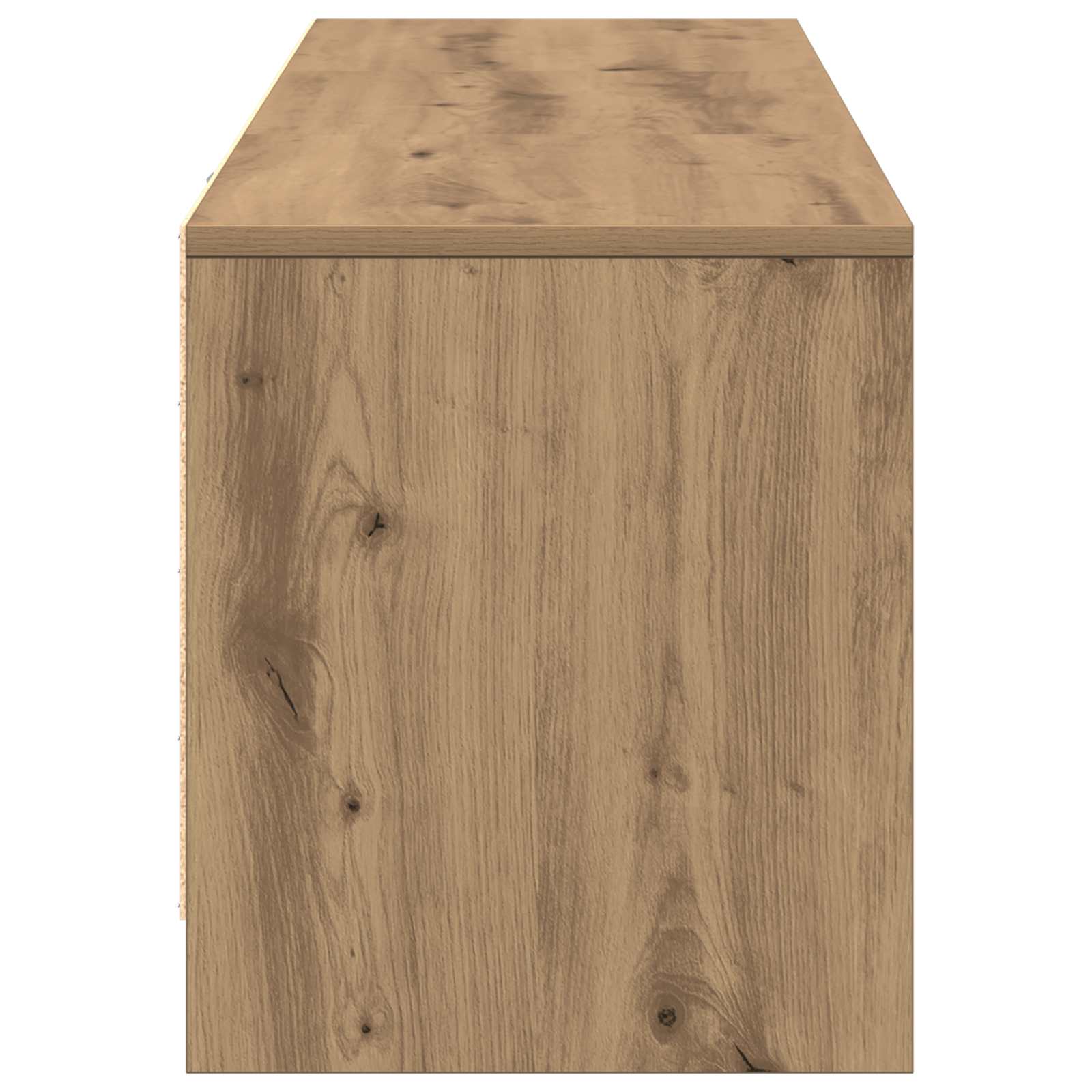 TV-kast met LED Artisan Eiken 140 x 34 x 40 cm Bewerkt hout is nu te koop bij PeponiXL, paradijselijk wonen!