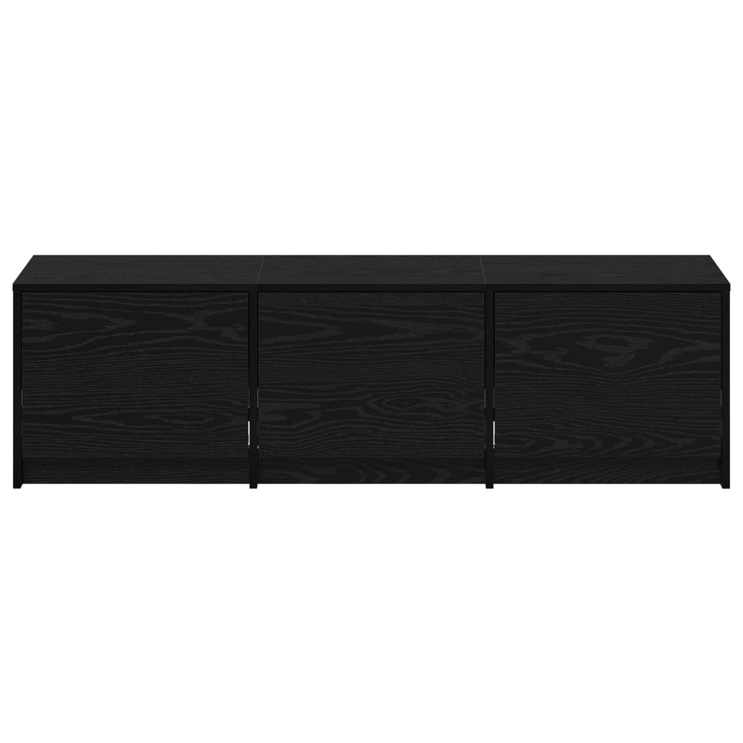 TV-kast met LED Zwart Eiken 140 x 34 x 40 cm Bewerkt hout is nu te koop bij PeponiXL, paradijselijk wonen!