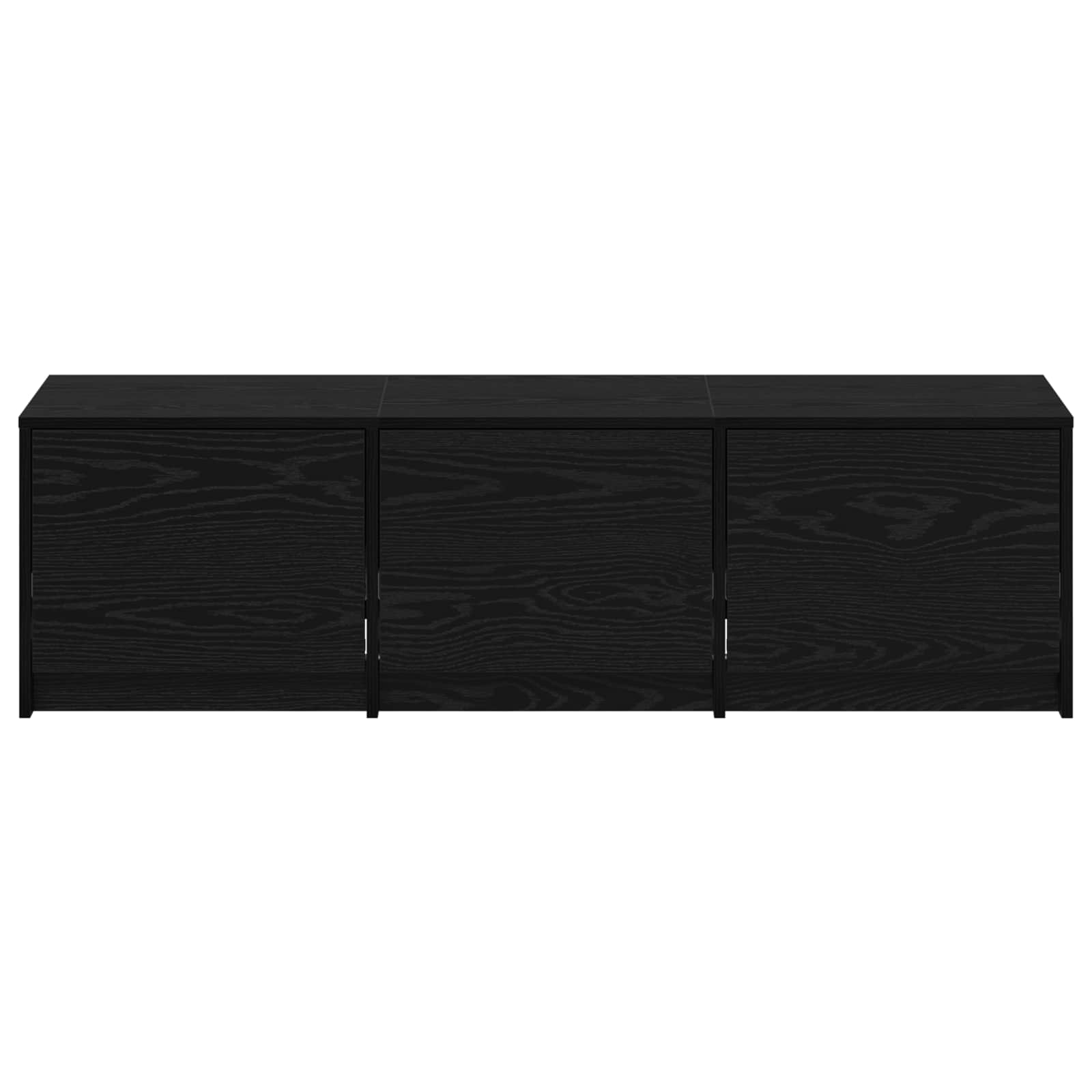 TV-kast met LED Zwart Eiken 140 x 34 x 40 cm Bewerkt hout is nu te koop bij PeponiXL, paradijselijk wonen!