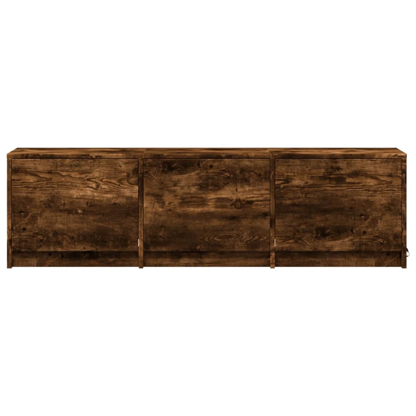 TV-kast met LED Gerookt eiken 140 x 34 x 40 cm Bewerkt hout is nu te koop bij PeponiXL, paradijselijk wonen!