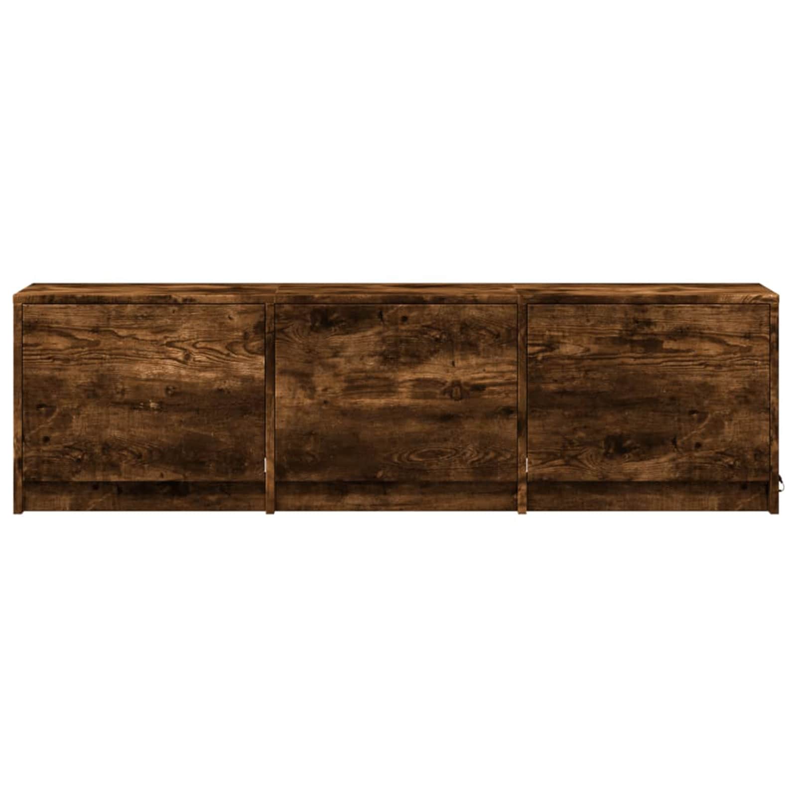 TV-kast met LED Gerookt eiken 140 x 34 x 40 cm Bewerkt hout is nu te koop bij PeponiXL, paradijselijk wonen!
