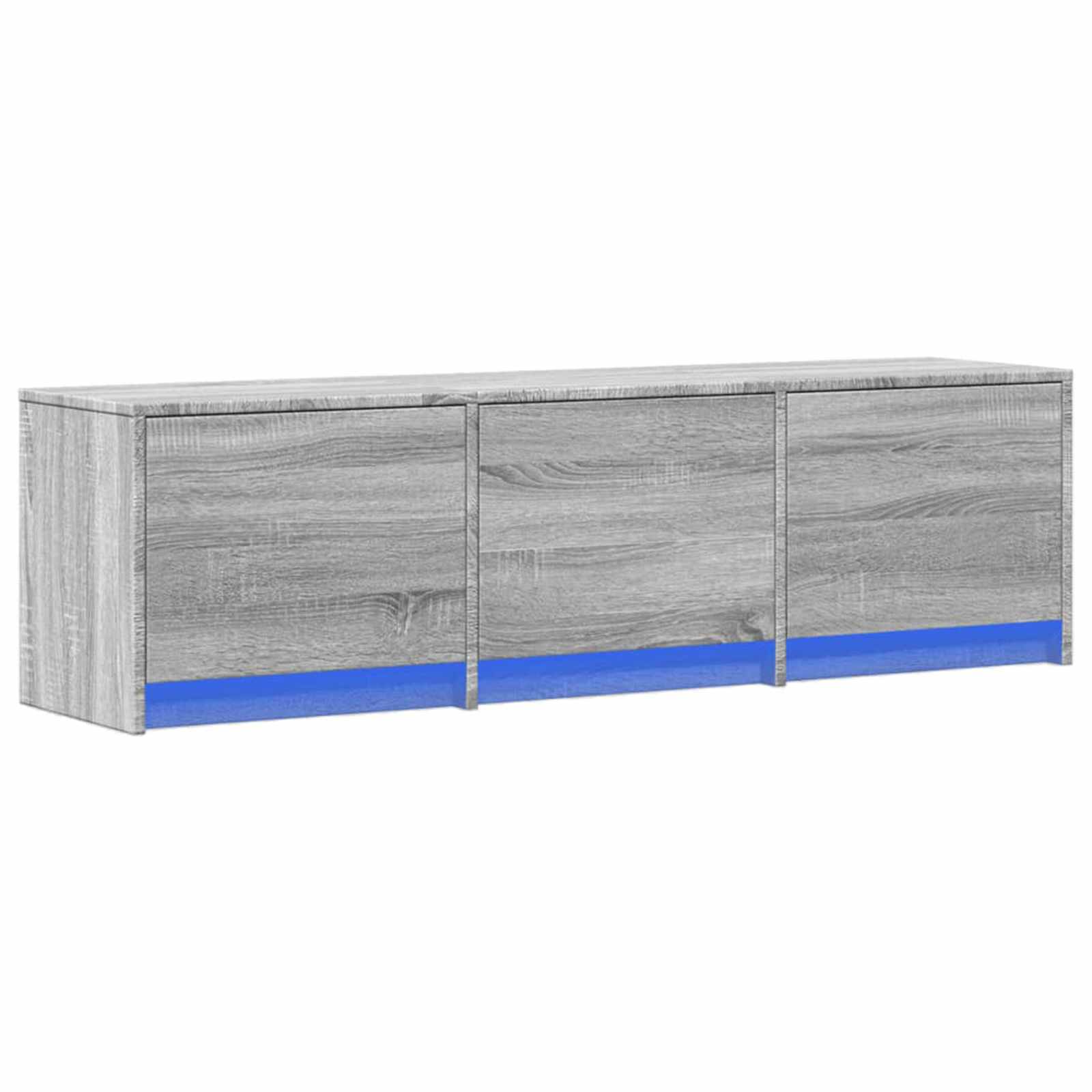 TV-kast met LED Grijs Sonoma 140 x 34 x 40 cm Bewerkt hout is nu te koop bij PeponiXL, paradijselijk wonen!