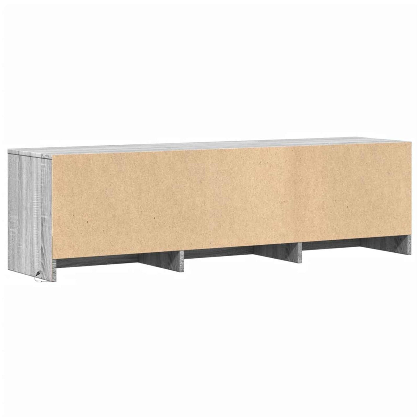 TV-kast met LED Grijs Sonoma 140 x 34 x 40 cm Bewerkt hout is nu te koop bij PeponiXL, paradijselijk wonen!