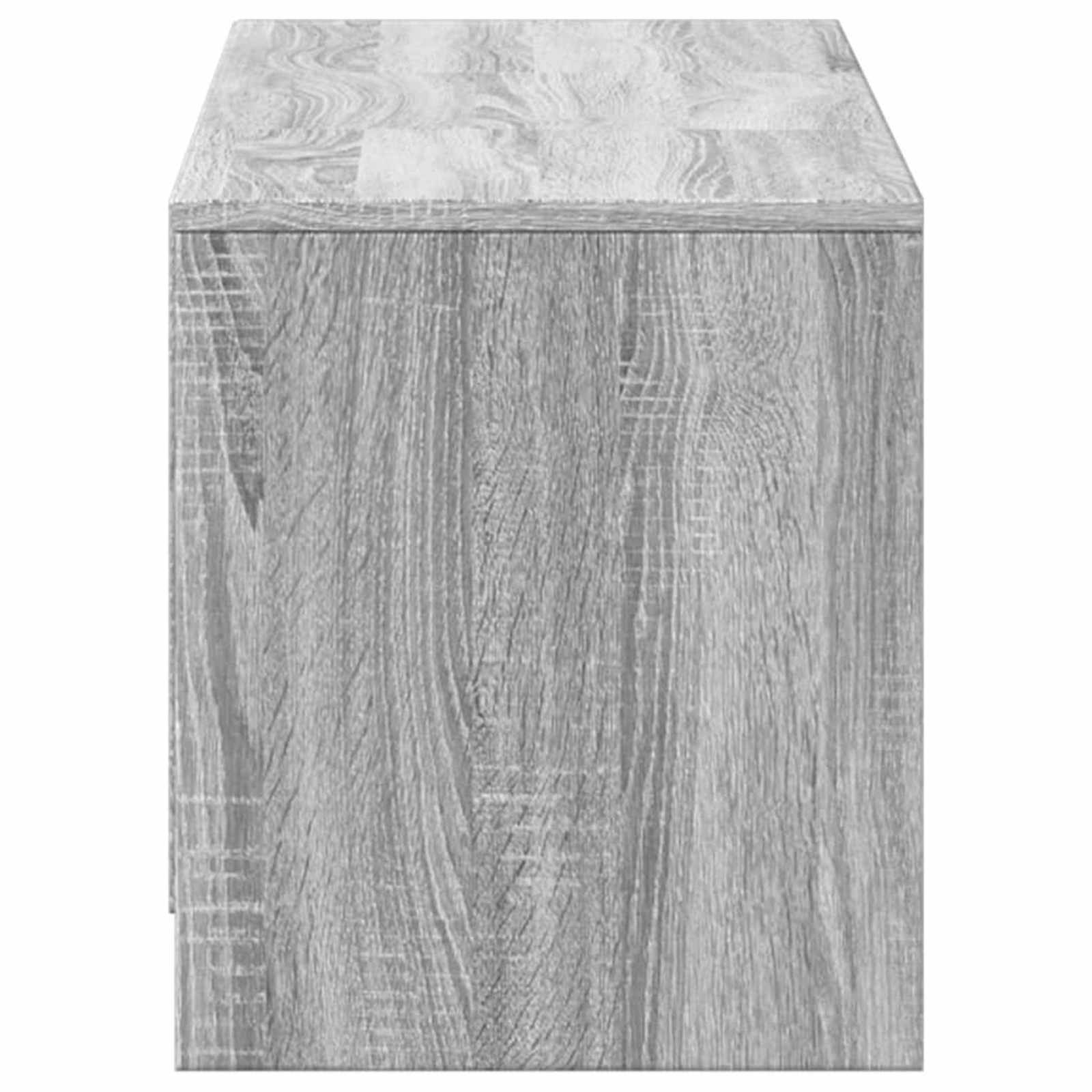 TV-kast met LED Grijs Sonoma 140 x 34 x 40 cm Bewerkt hout is nu te koop bij PeponiXL, paradijselijk wonen!