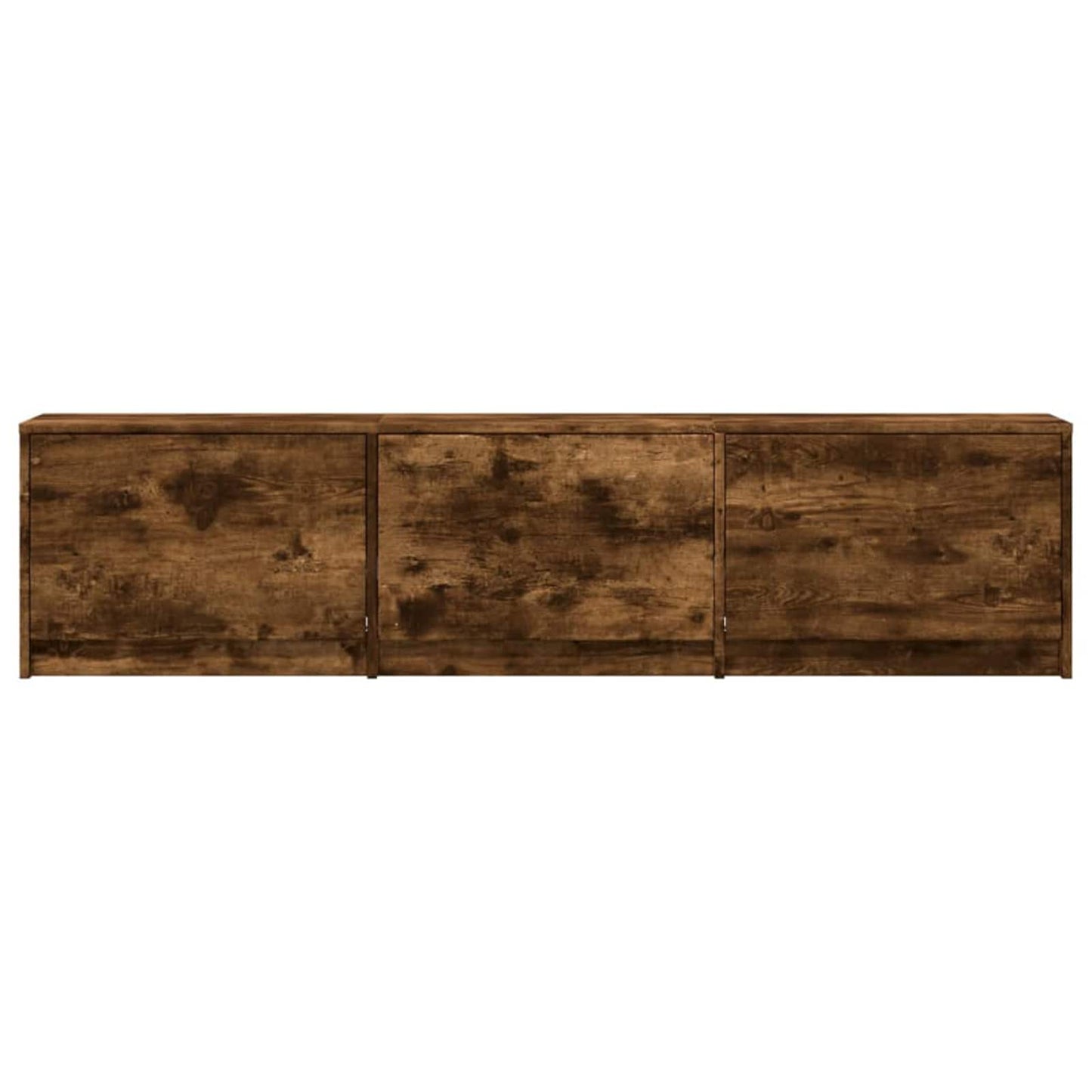 TV-kast met LED Gerookt eiken 165 x 34 x 40 cm Bewerkt hout is nu te koop bij PeponiXL, paradijselijk wonen!